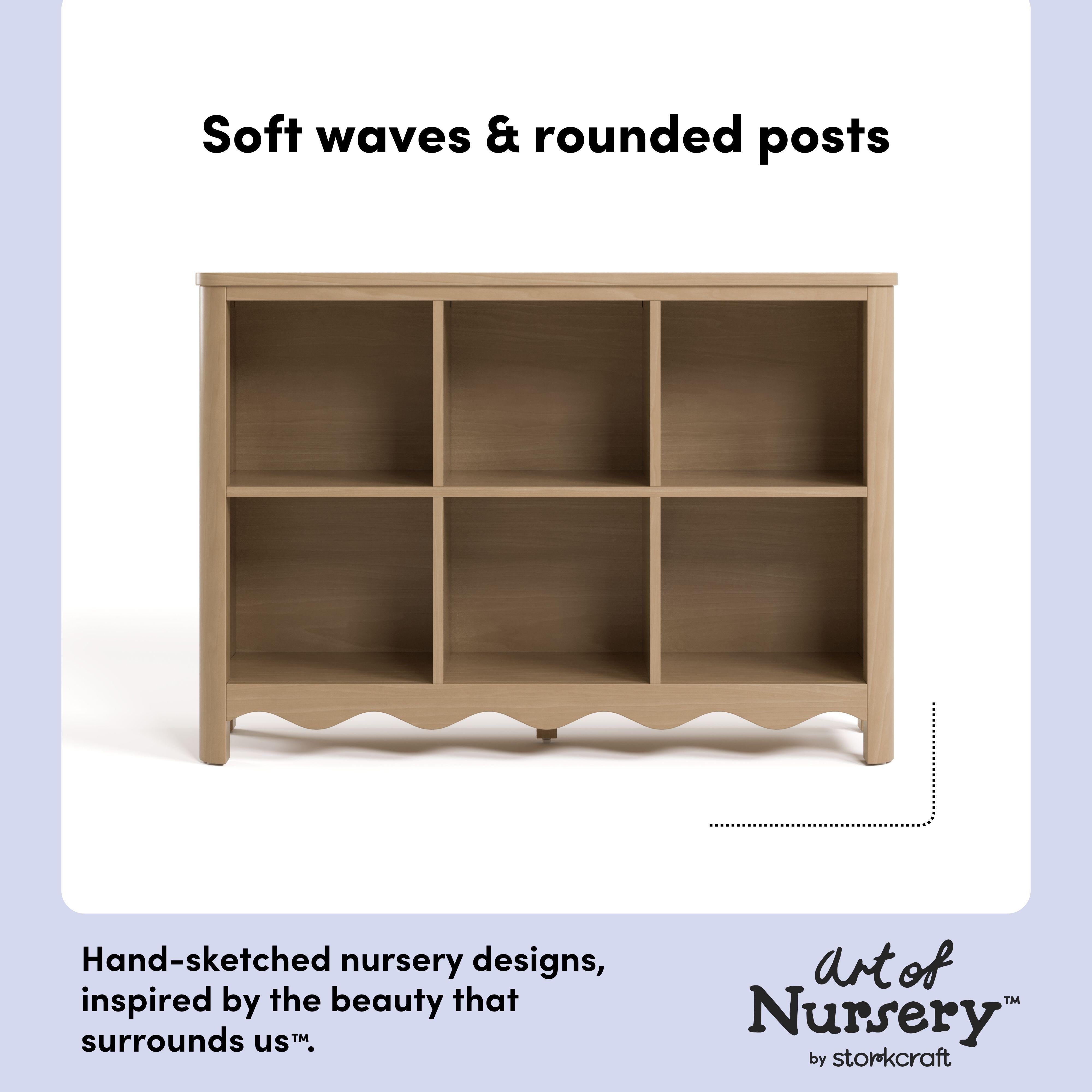 Storkcraft Casablanca Storage Bookcase, Driftwood, large