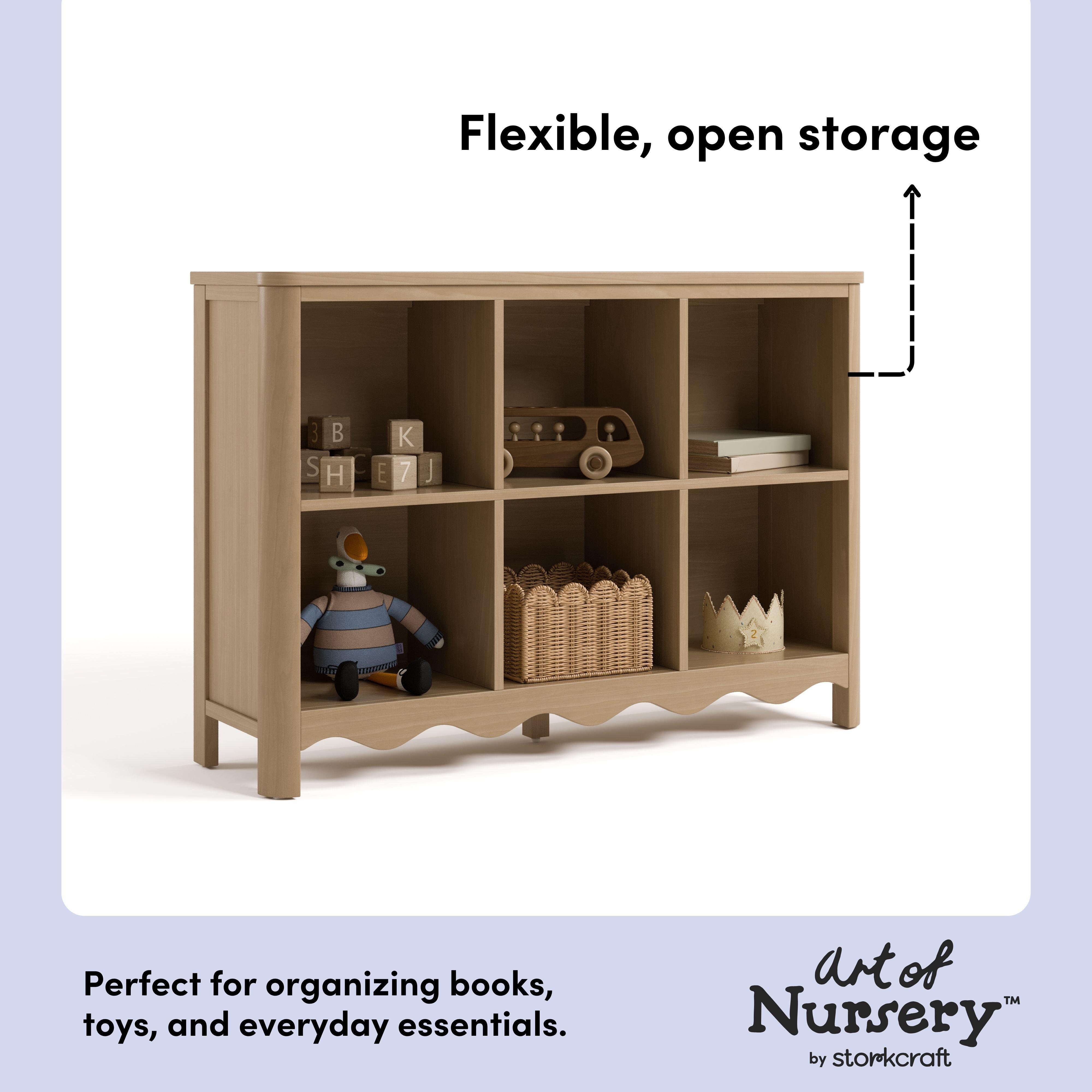 Storkcraft Casablanca Storage Bookcase, Driftwood, large