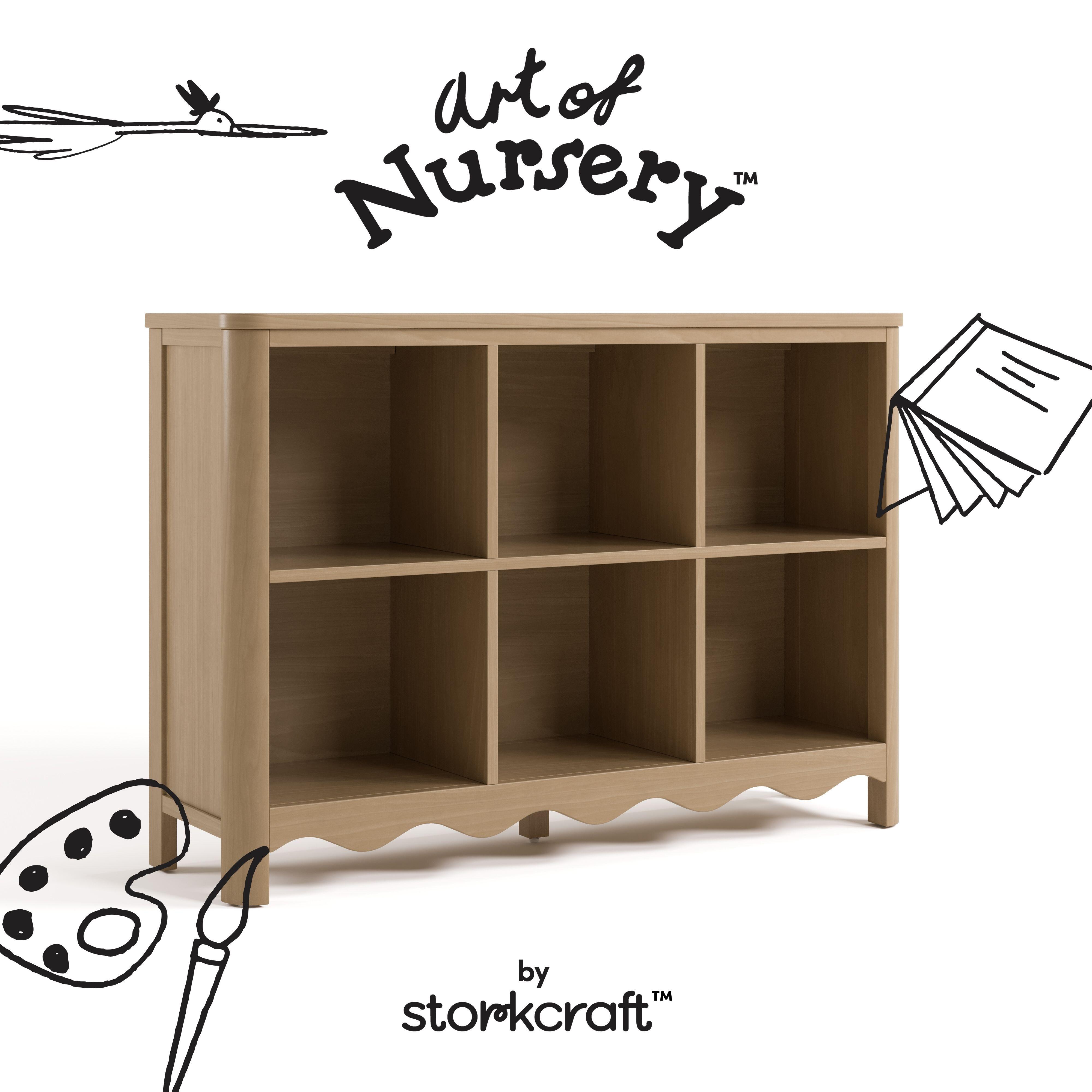 Storkcraft Casablanca Storage Bookcase, Driftwood, large