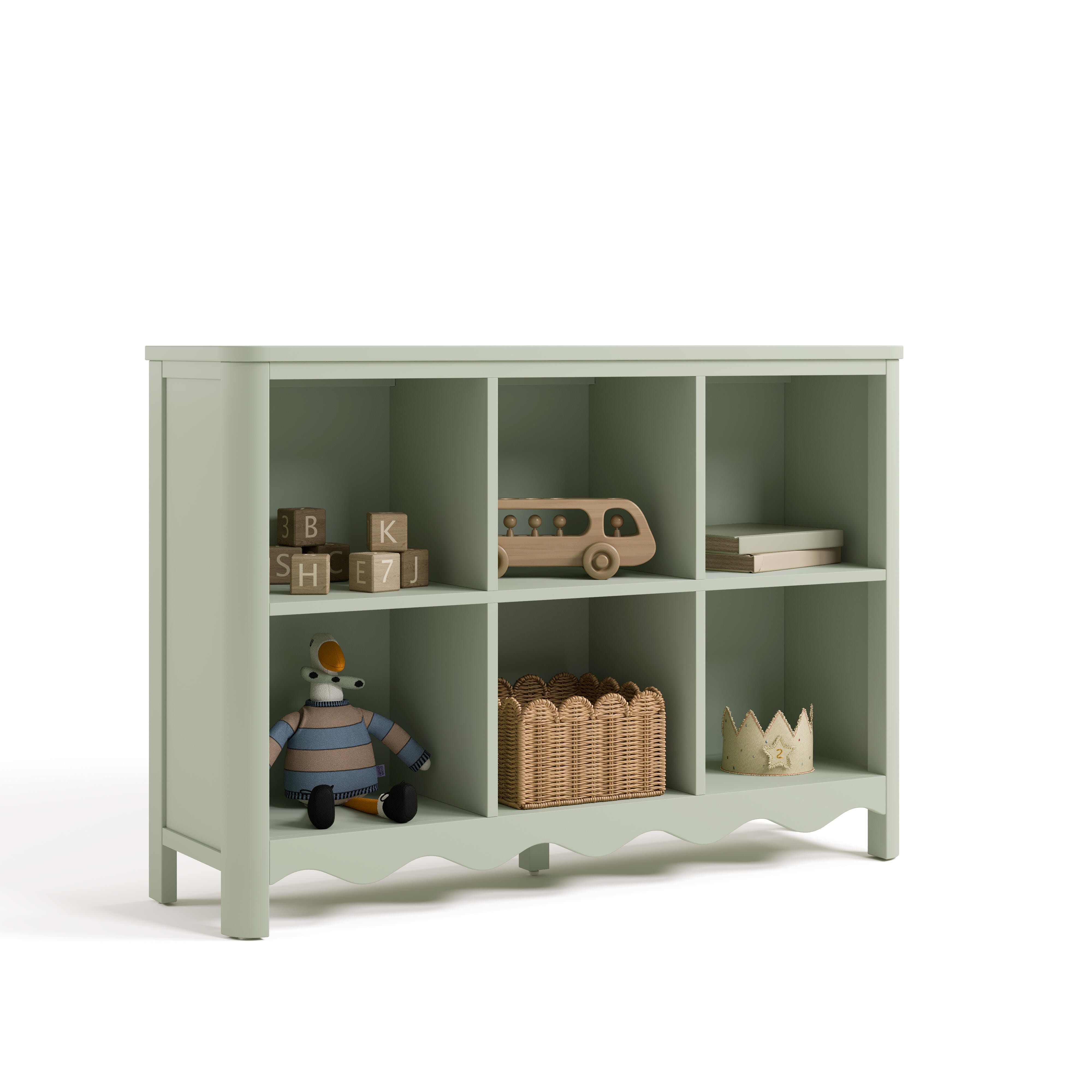 Storkcraft Casablanca Storage Bookcase, Sage, large