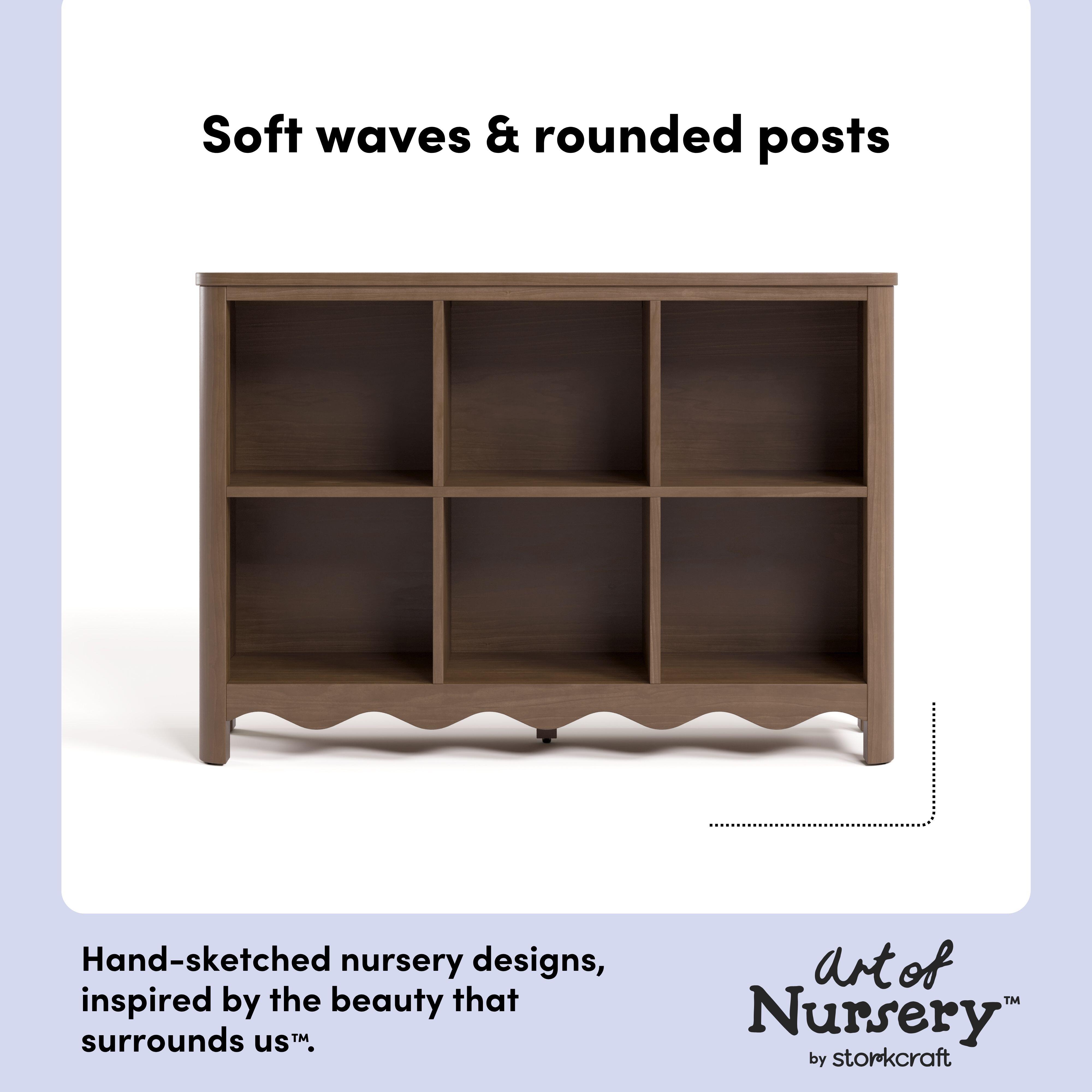 Storkcraft Casablanca Storage Bookcase, Hazelnut, large