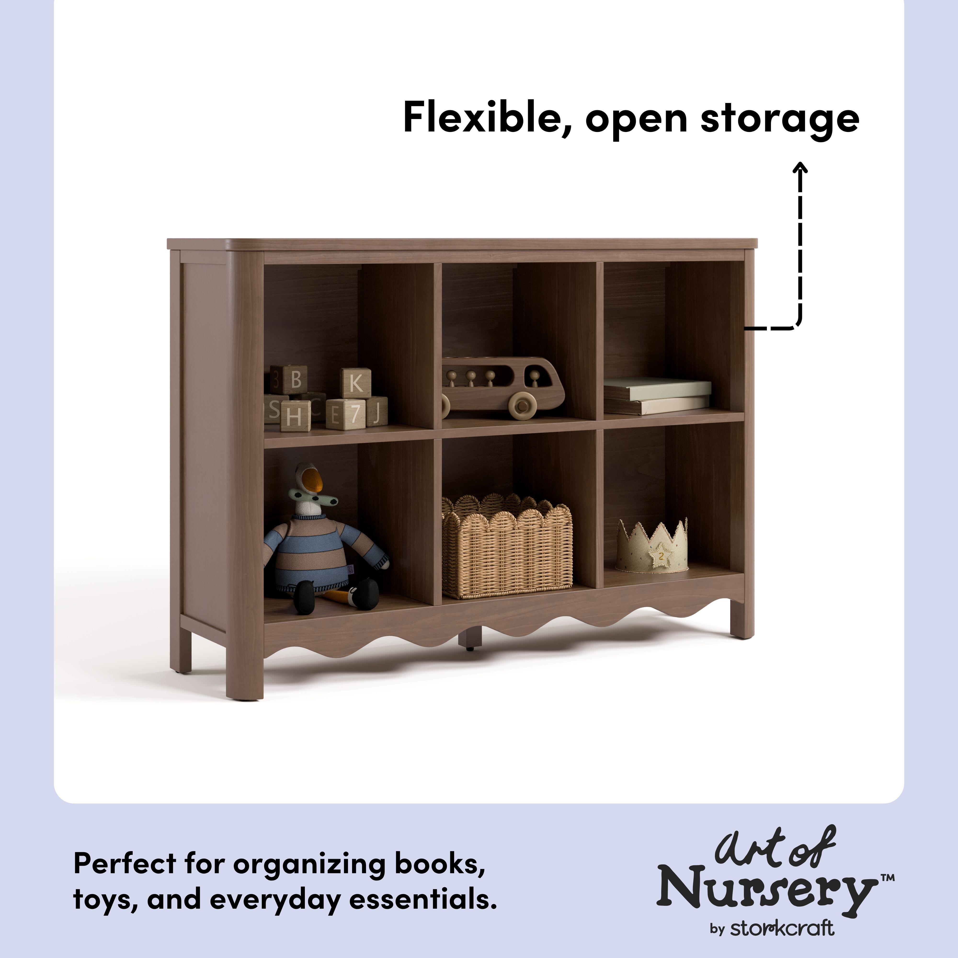 Storkcraft Casablanca Storage Bookcase, Hazelnut, large