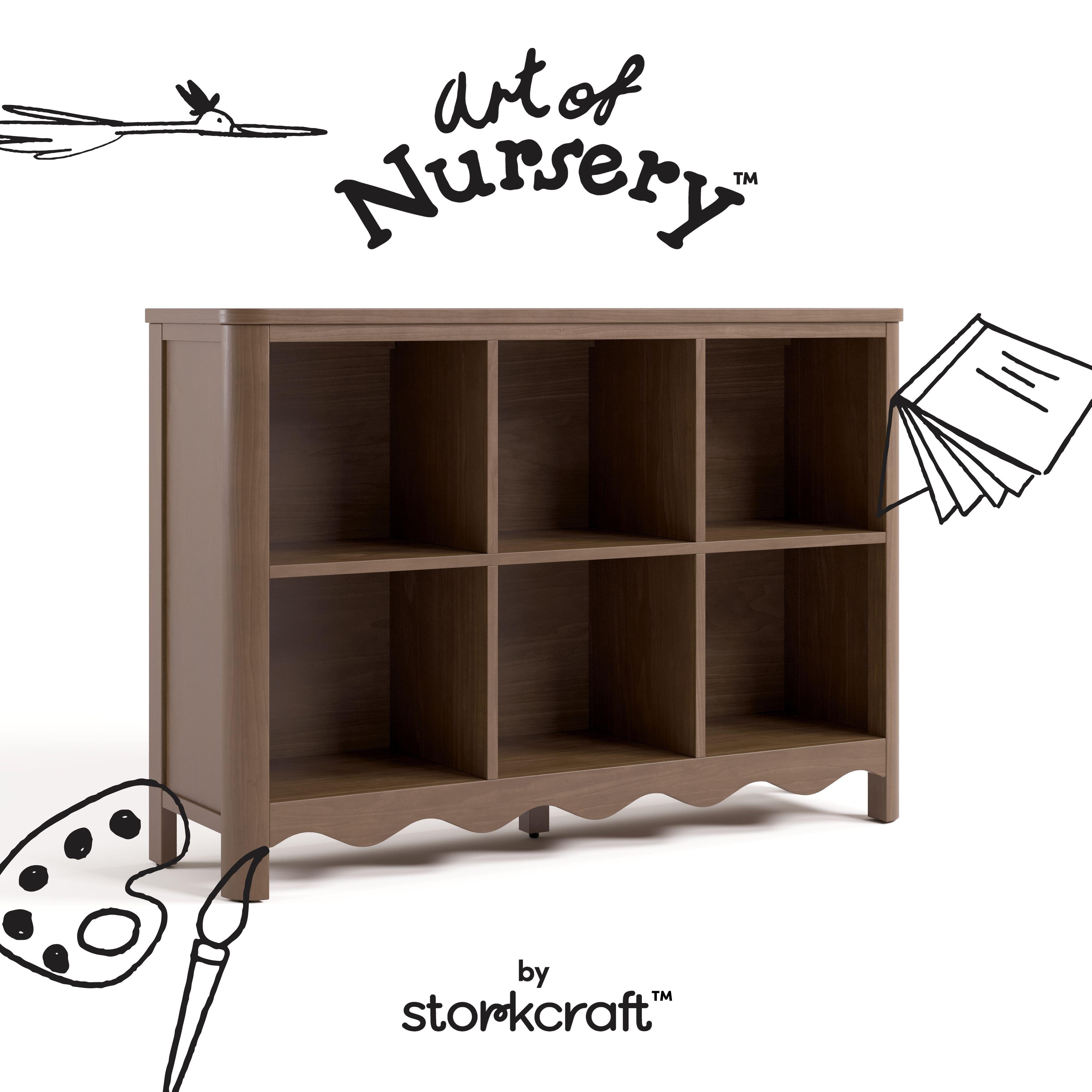 Storkcraft Casablanca Storage Bookcase, Hazelnut, large