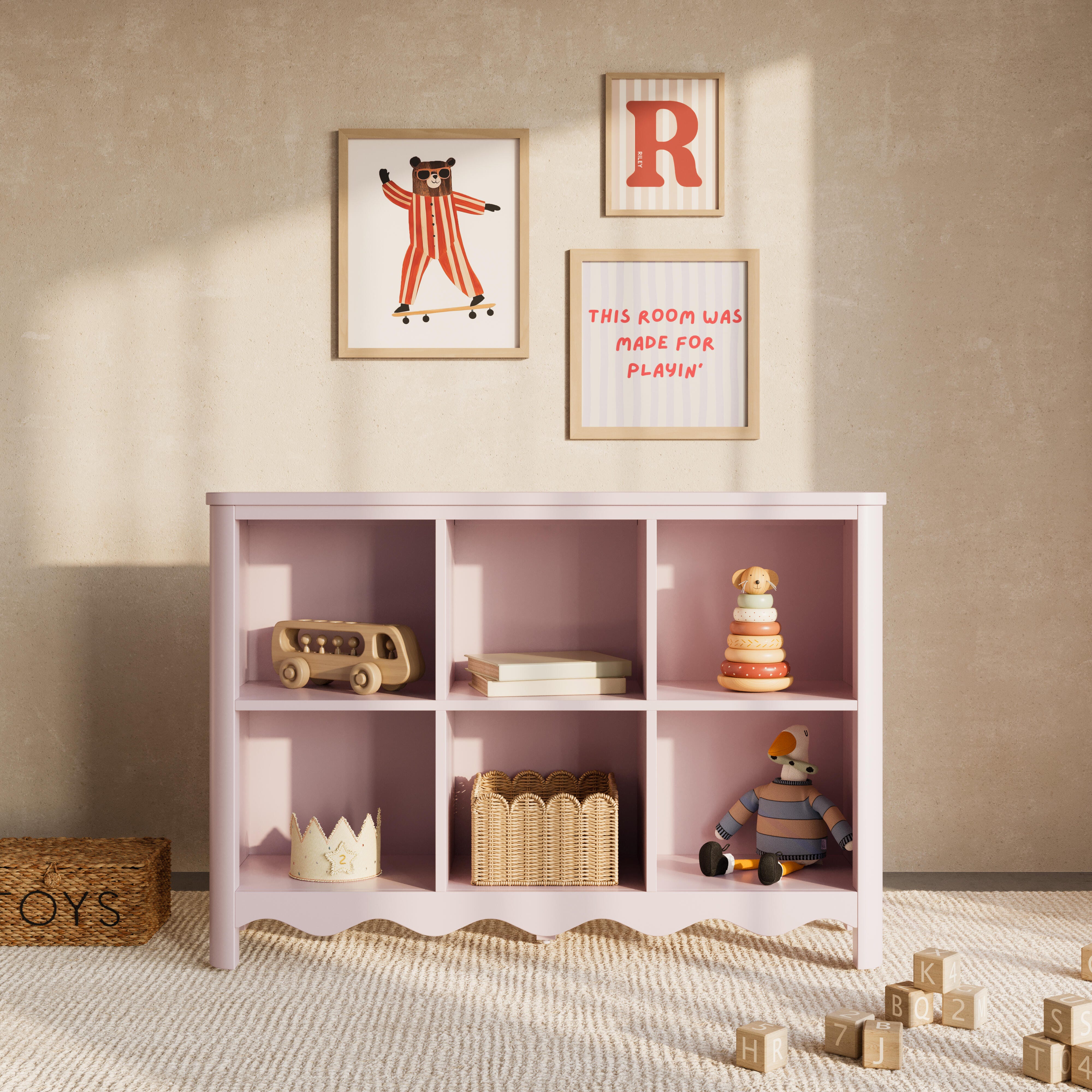 Storkcraft Casablanca Storage Bookcase, Blush, large