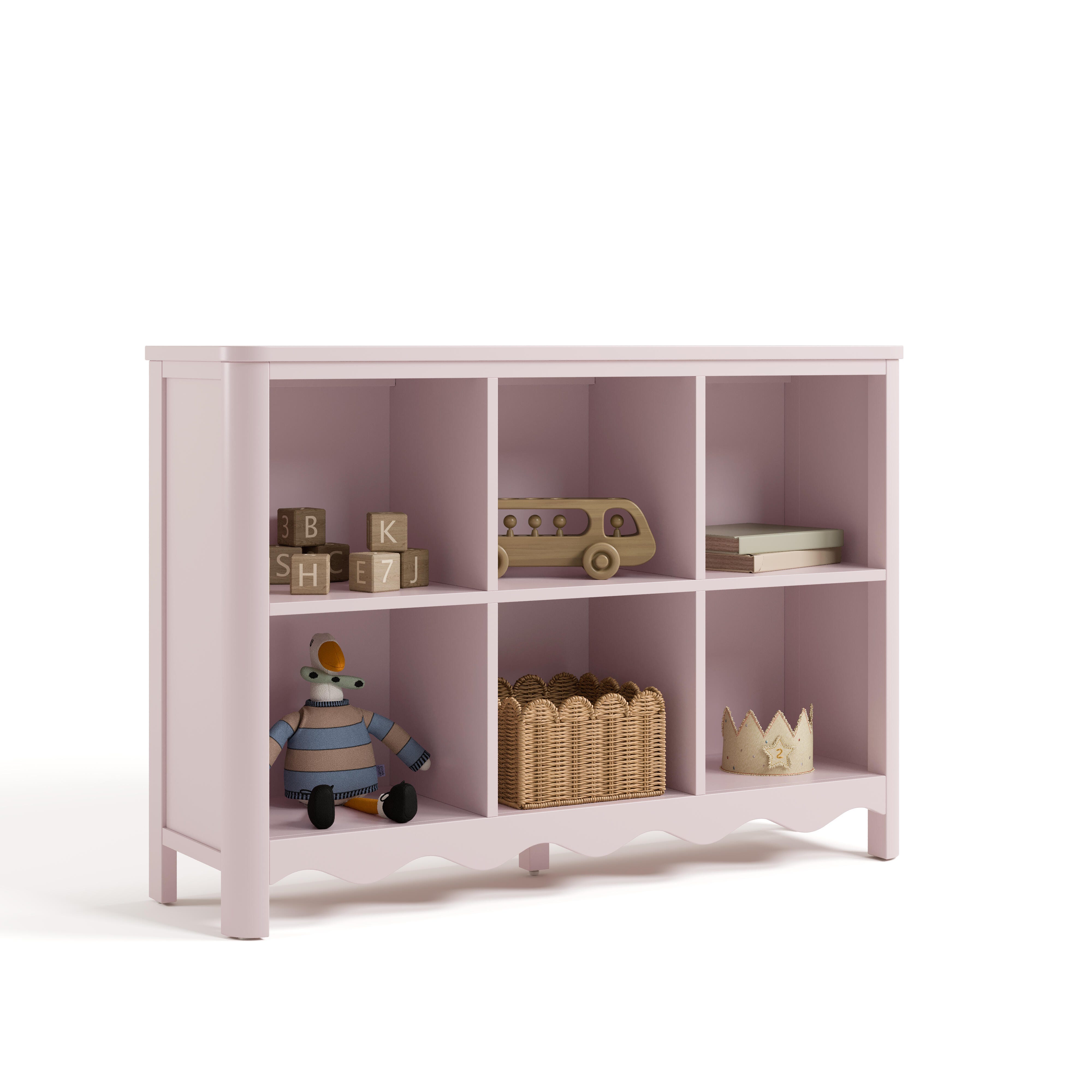 Storkcraft Casablanca Storage Bookcase, Blush, large