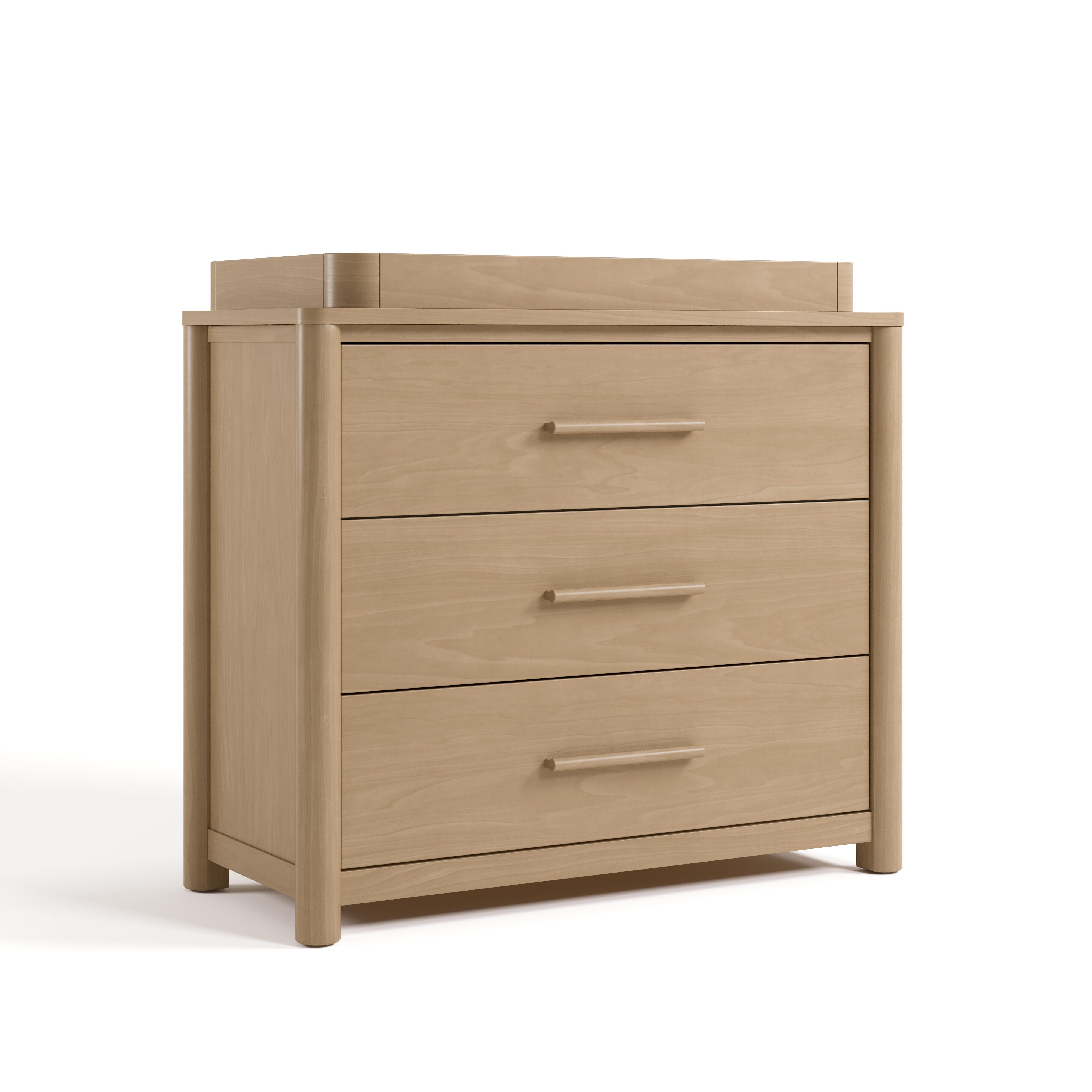 Storkcraft Malta 3 Drawer Chest with Changing Topper, Driftwood, large