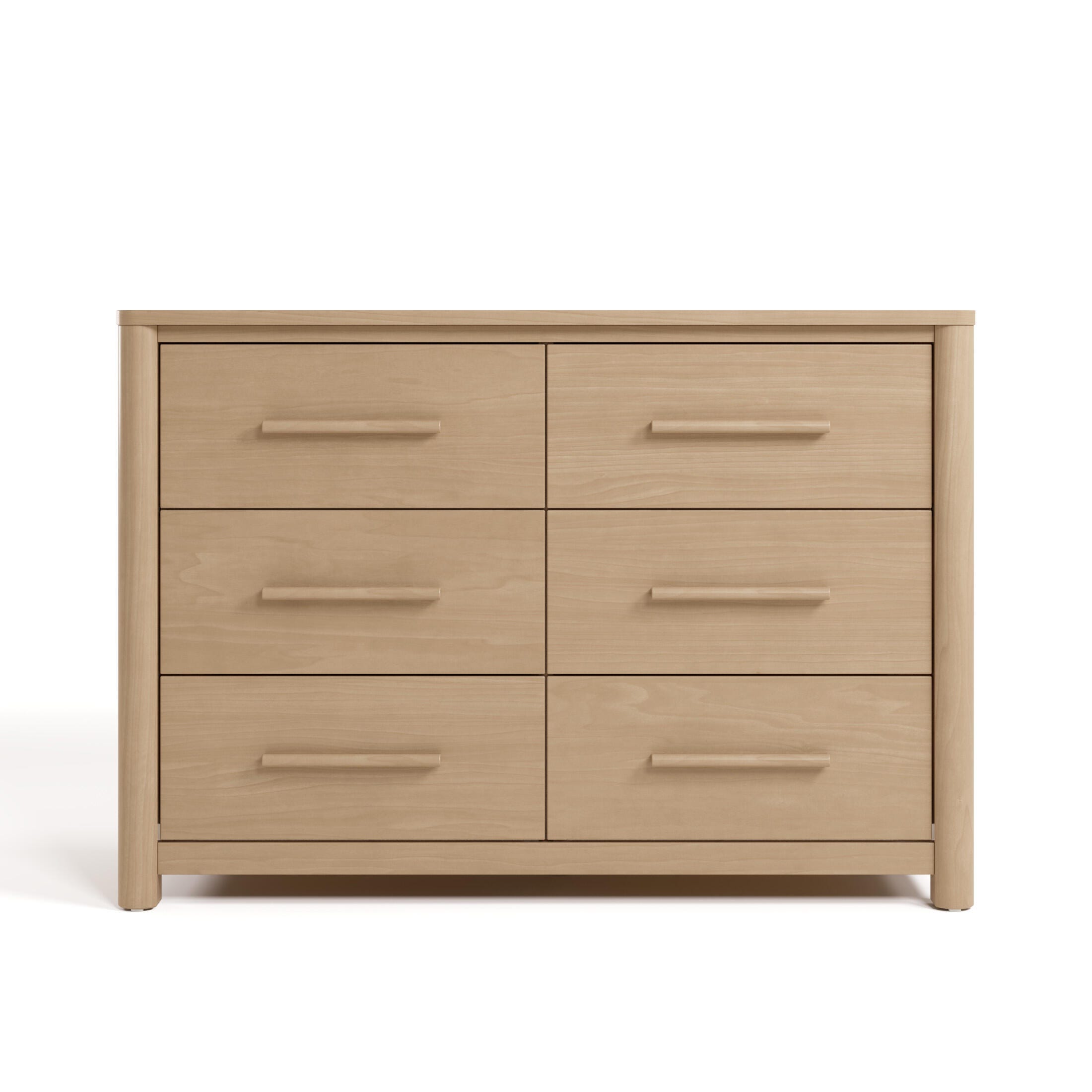Storkcraft Malta 6 Drawer Dresser, Driftwood, large