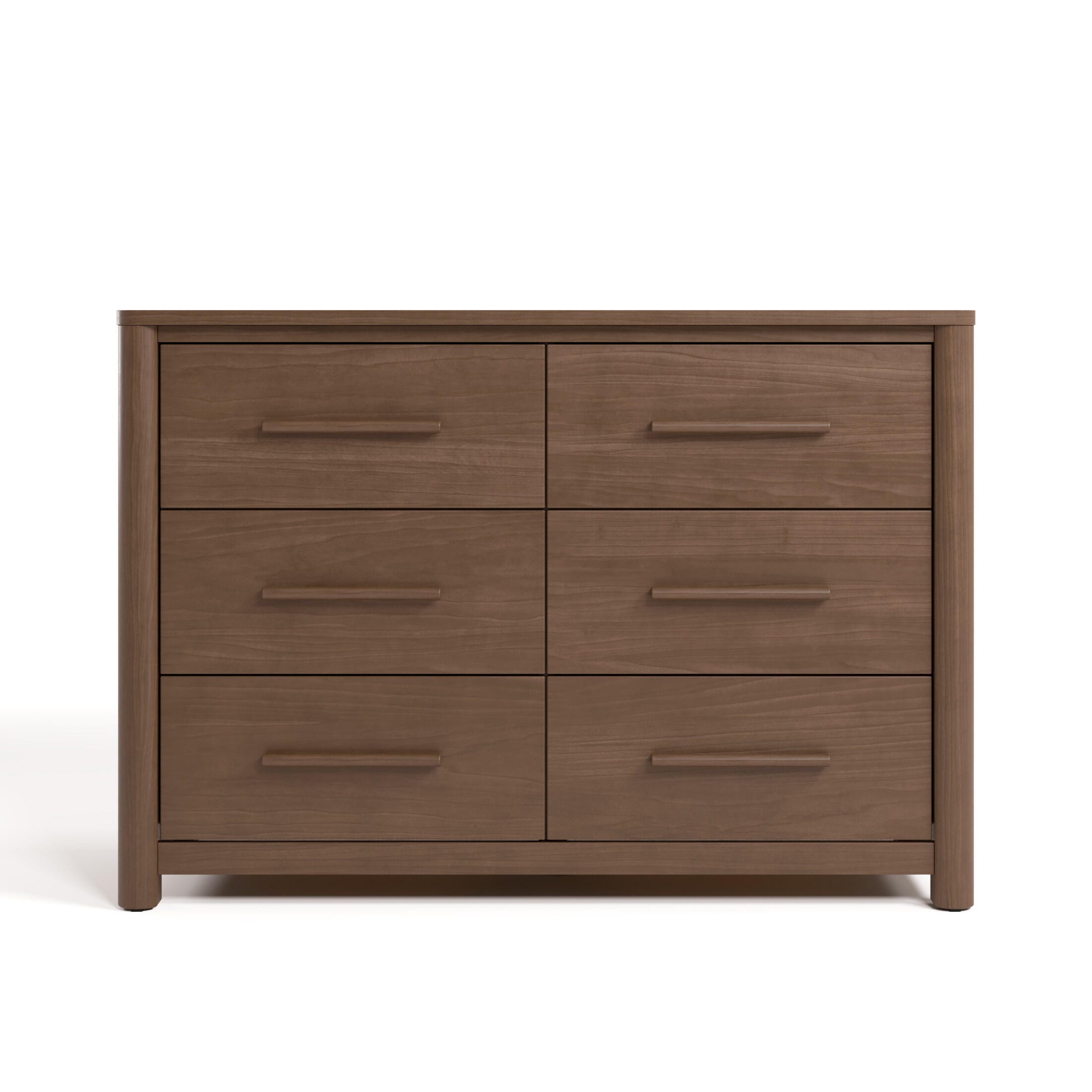 Storkcraft Malta 6 Drawer Dresser, Hazelnut, large