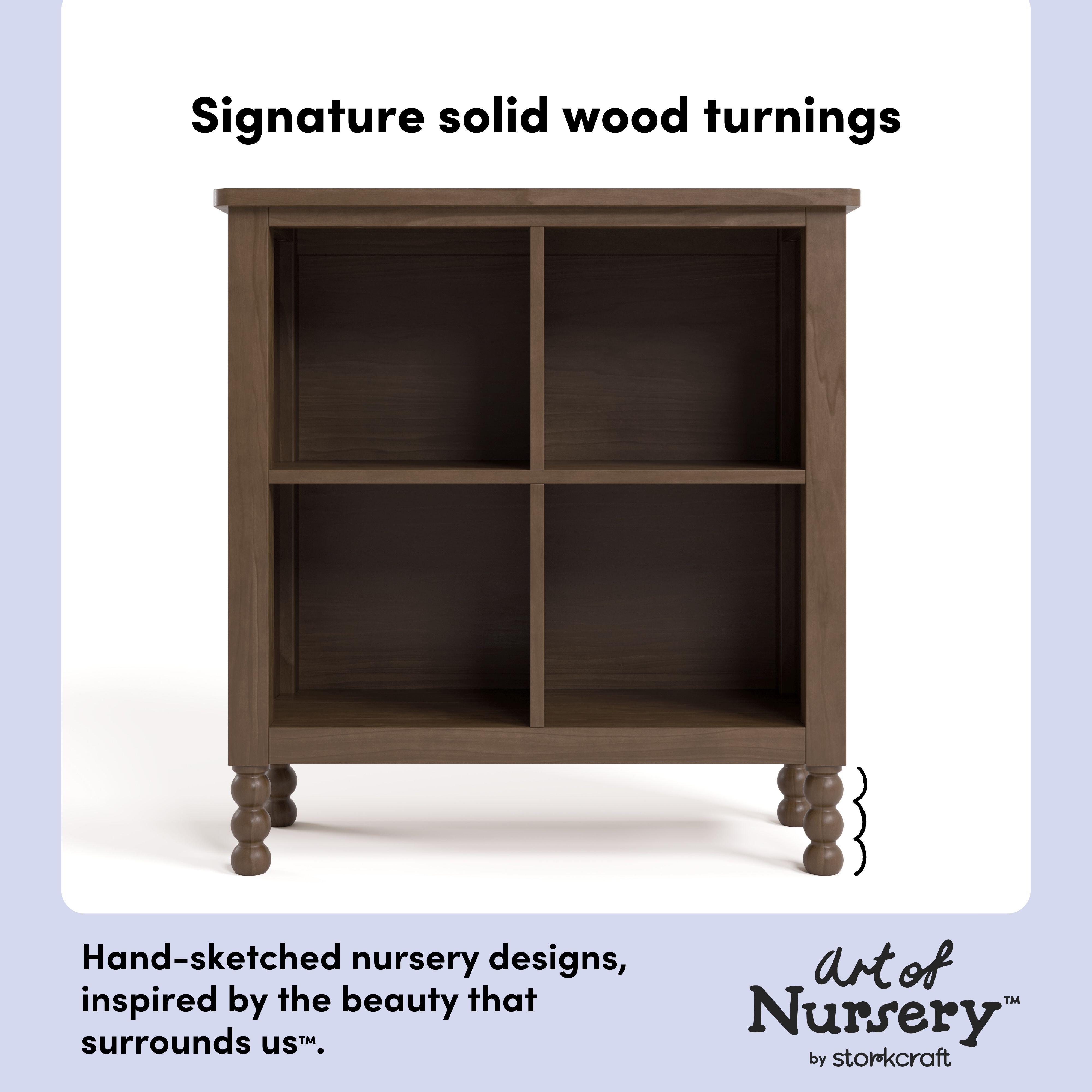 Storkcraft Rio Organizer Bookcase, Hazelnut, large