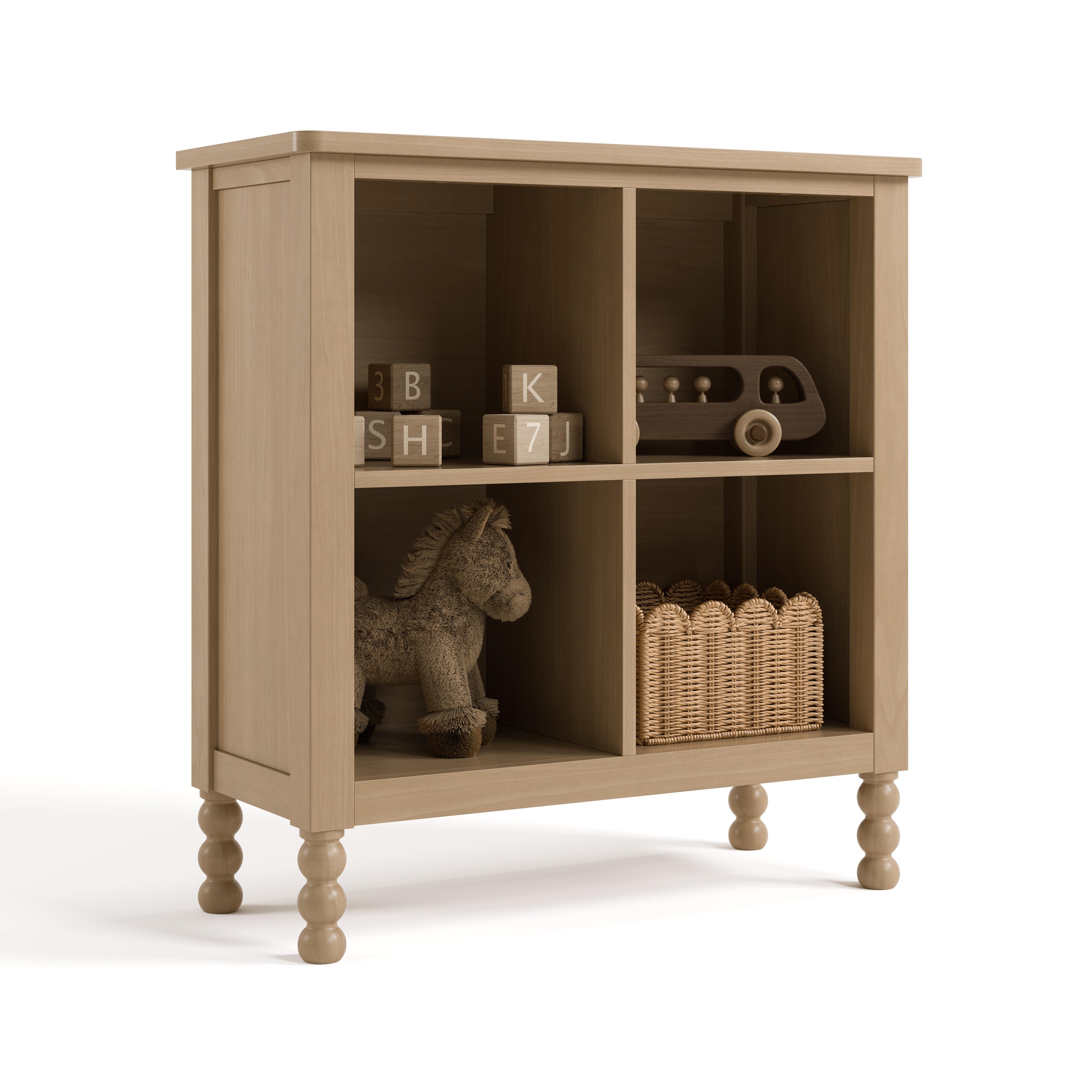 Storkcraft Rio Organizer Bookcase, Driftwood, large
