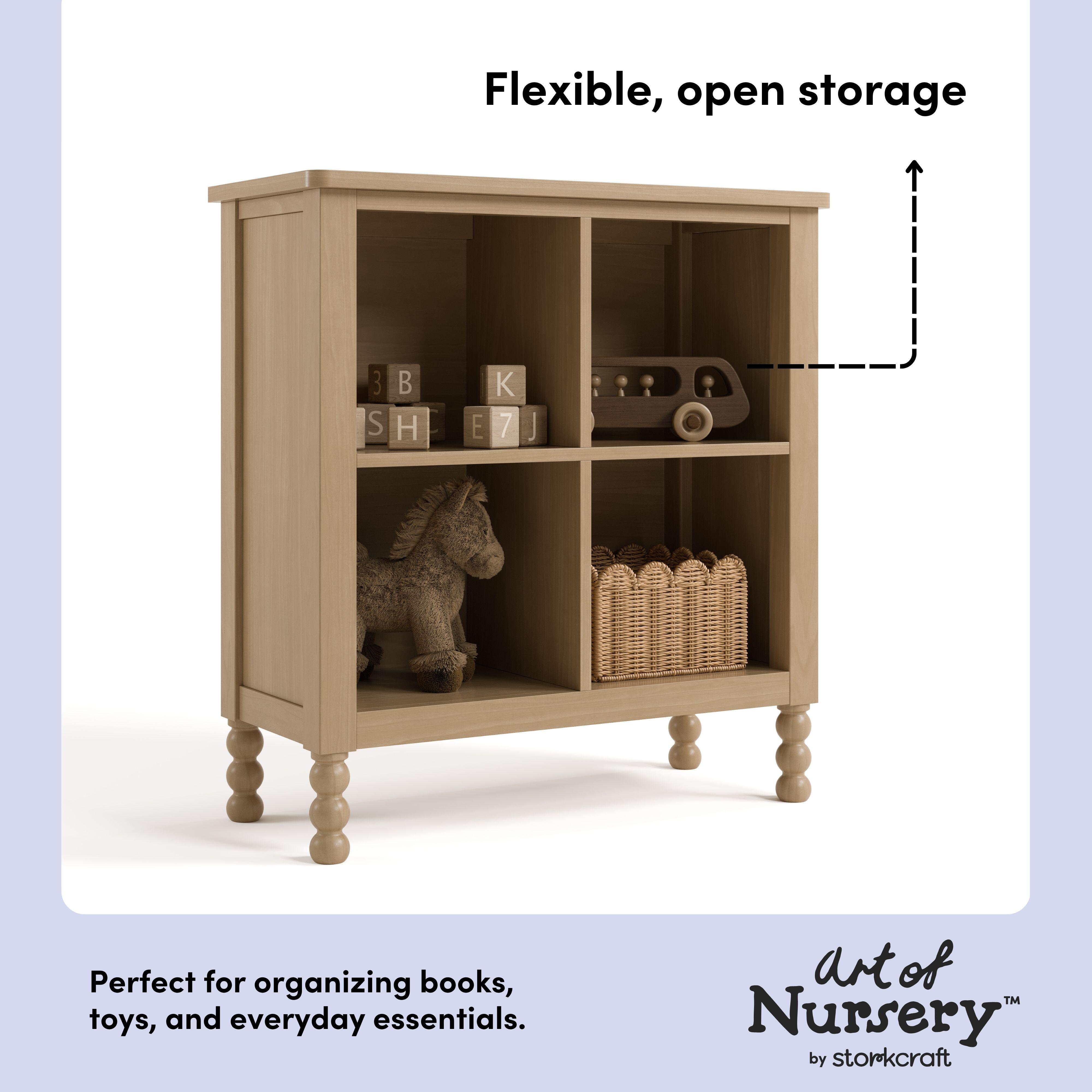 Storkcraft Rio Organizer Bookcase, Driftwood, large