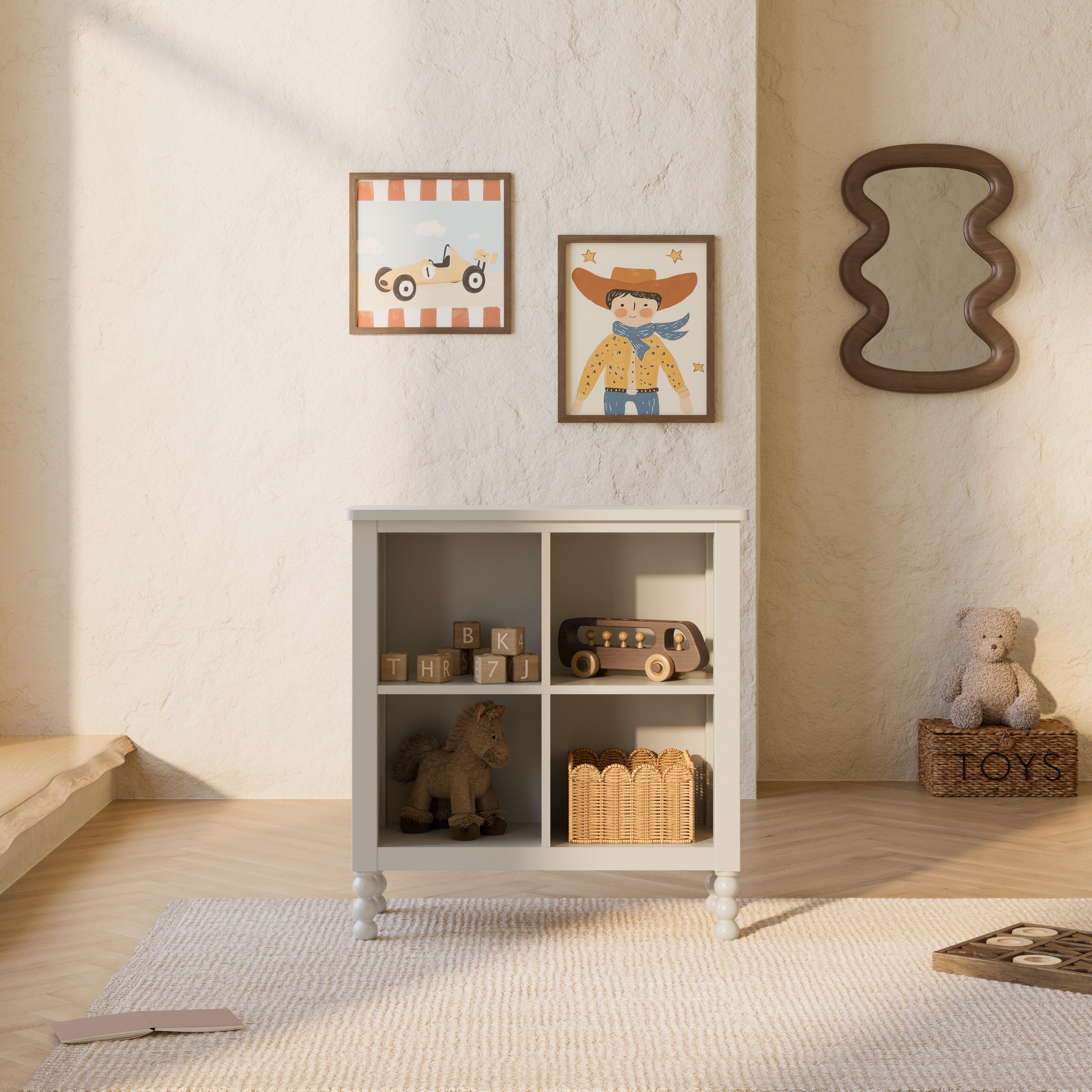 Storkcraft Rio Organizer Bookcase, Frosted Oat, rollover