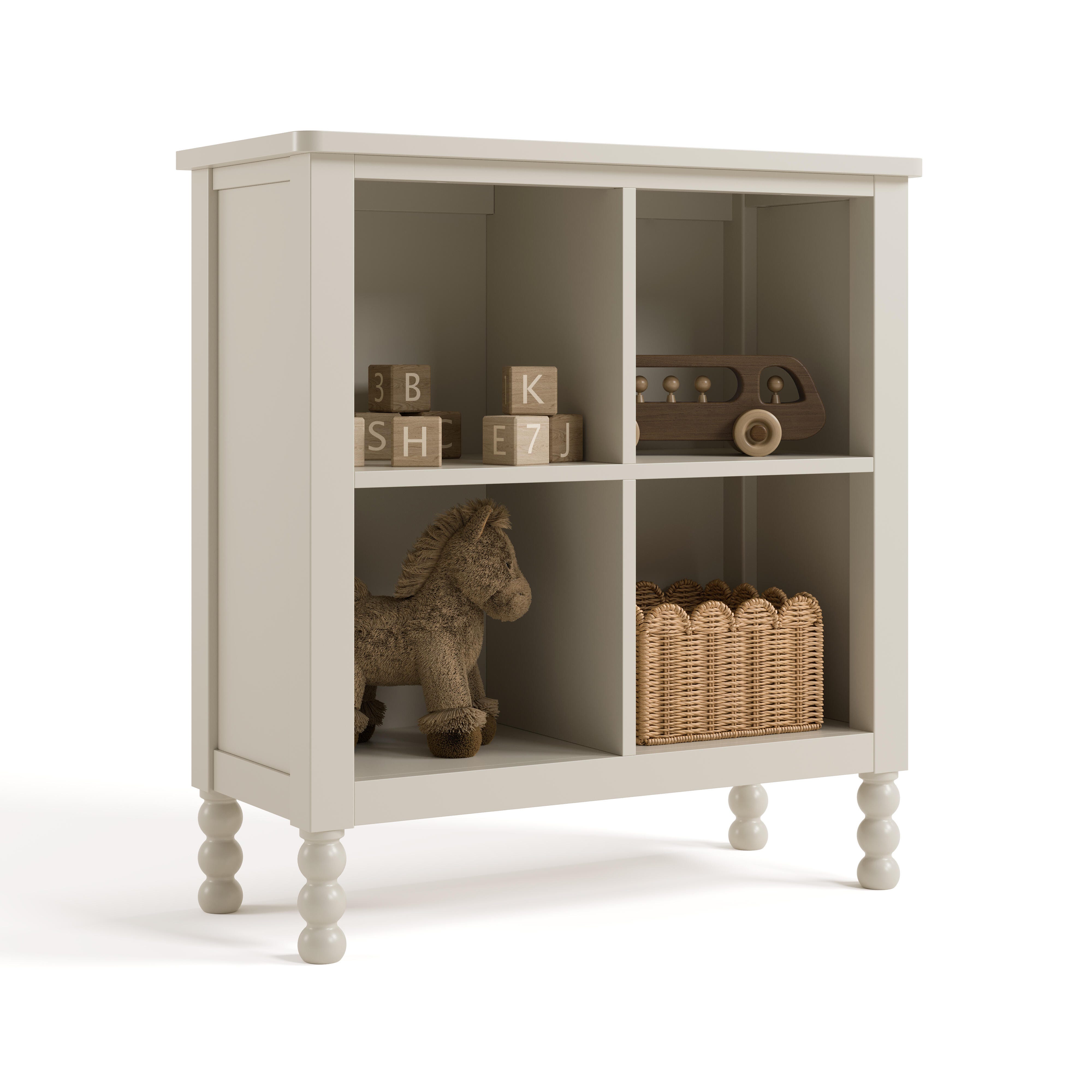 Storkcraft Rio Organizer Bookcase, Frosted Oat, large
