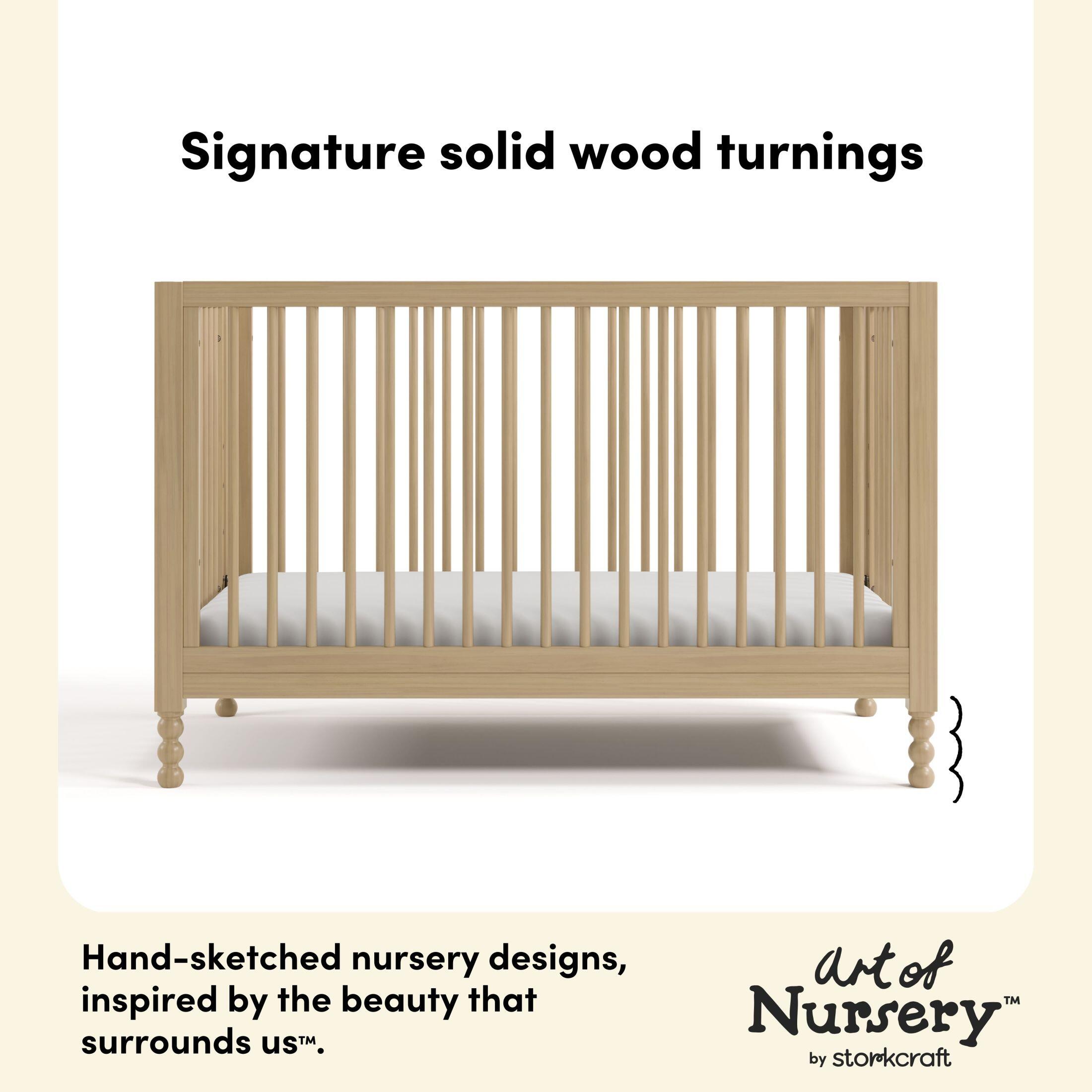 Storkcraft Rio 5-in-1 Convertible Crib, Driftwood, large