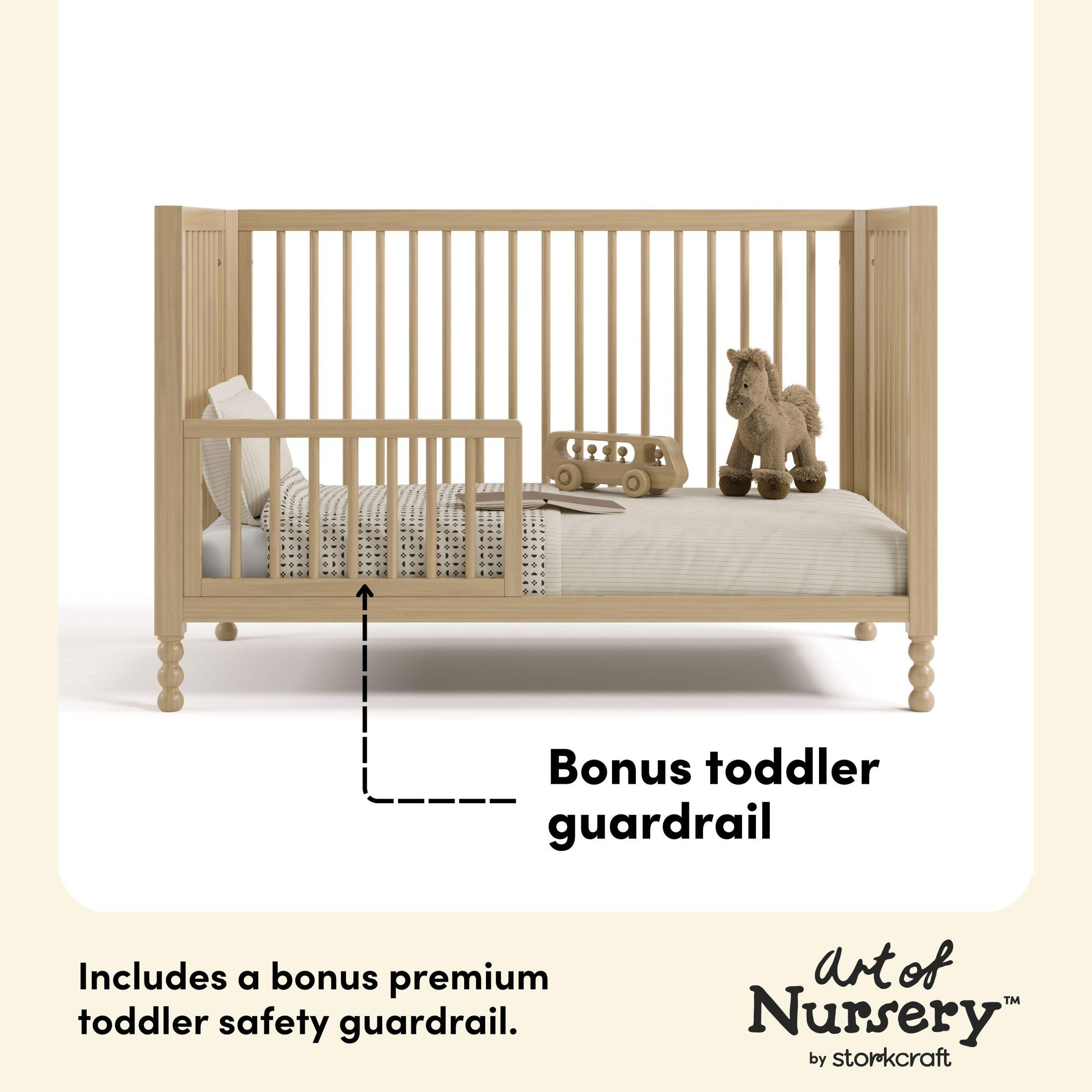 Storkcraft Rio 5-in-1 Convertible Crib, Driftwood, large