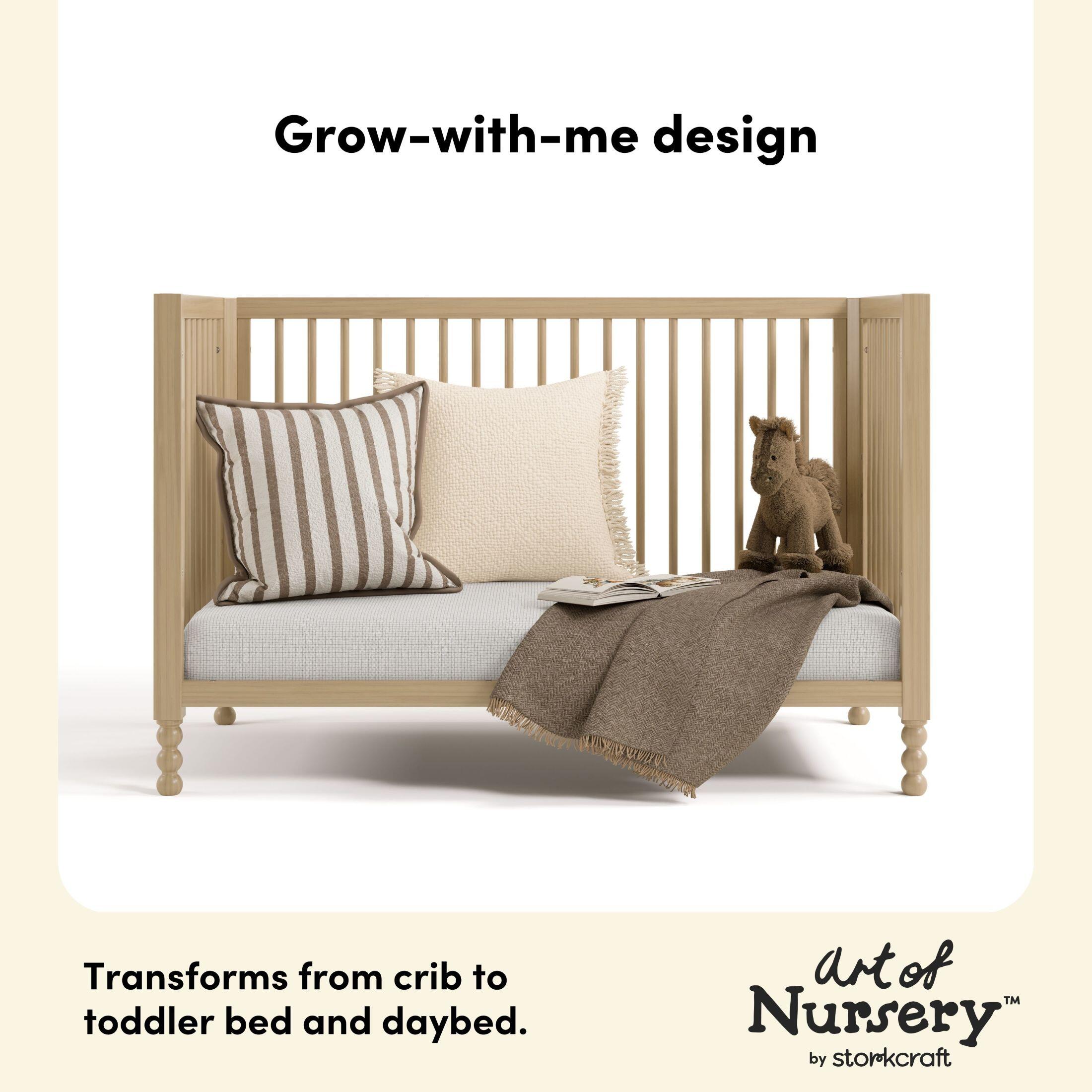 Storkcraft Rio 5-in-1 Convertible Crib, Driftwood, large