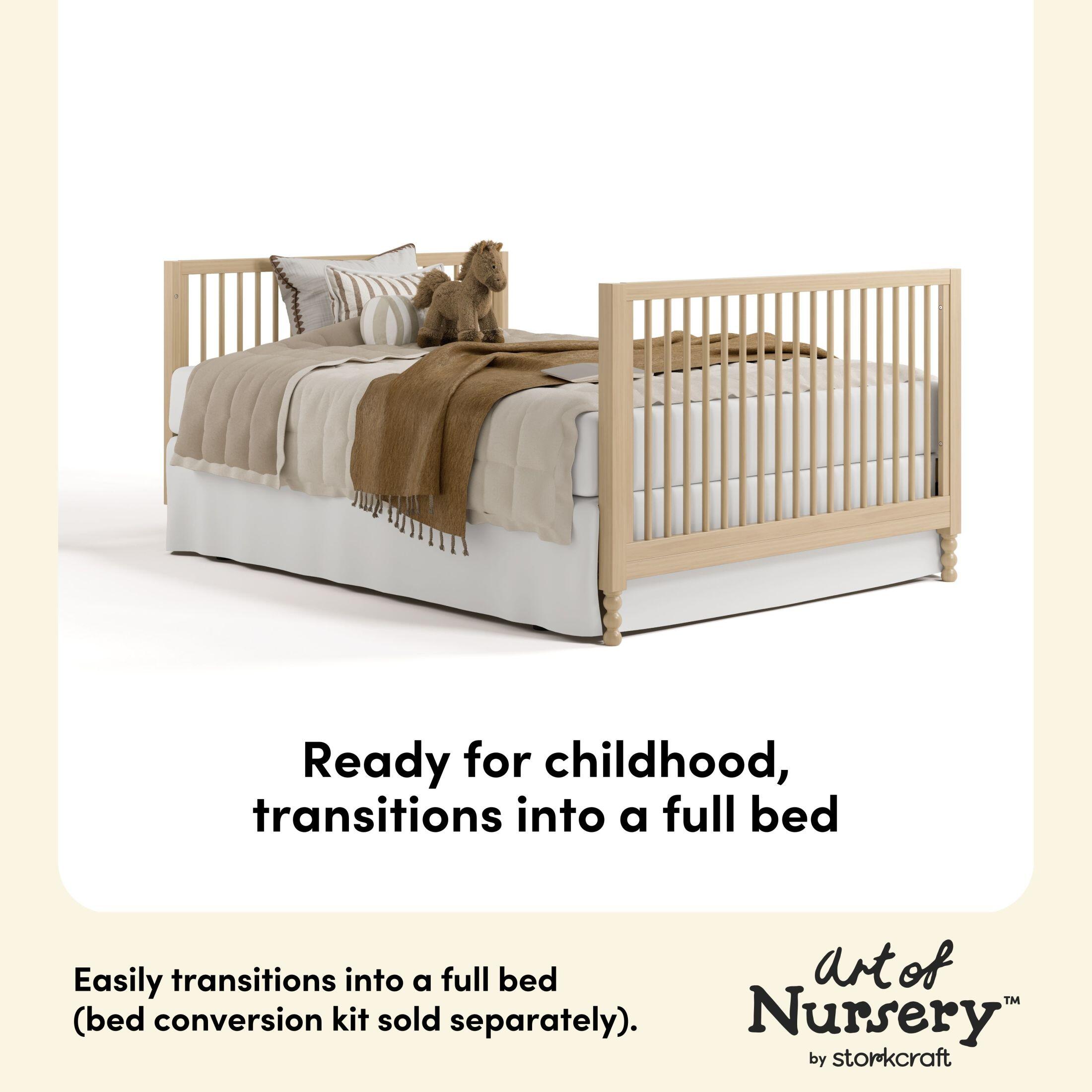Storkcraft Rio 5-in-1 Convertible Crib, Driftwood, large