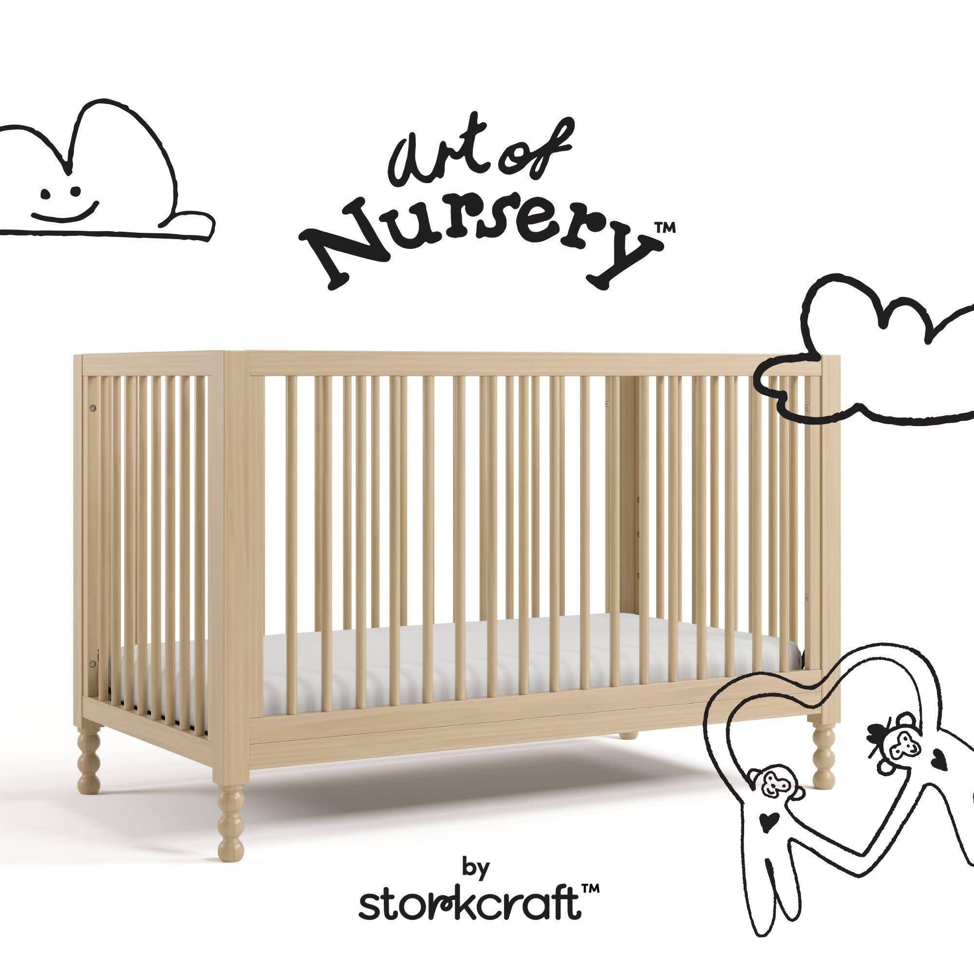 Storkcraft Rio 5-in-1 Convertible Crib, Driftwood, large
