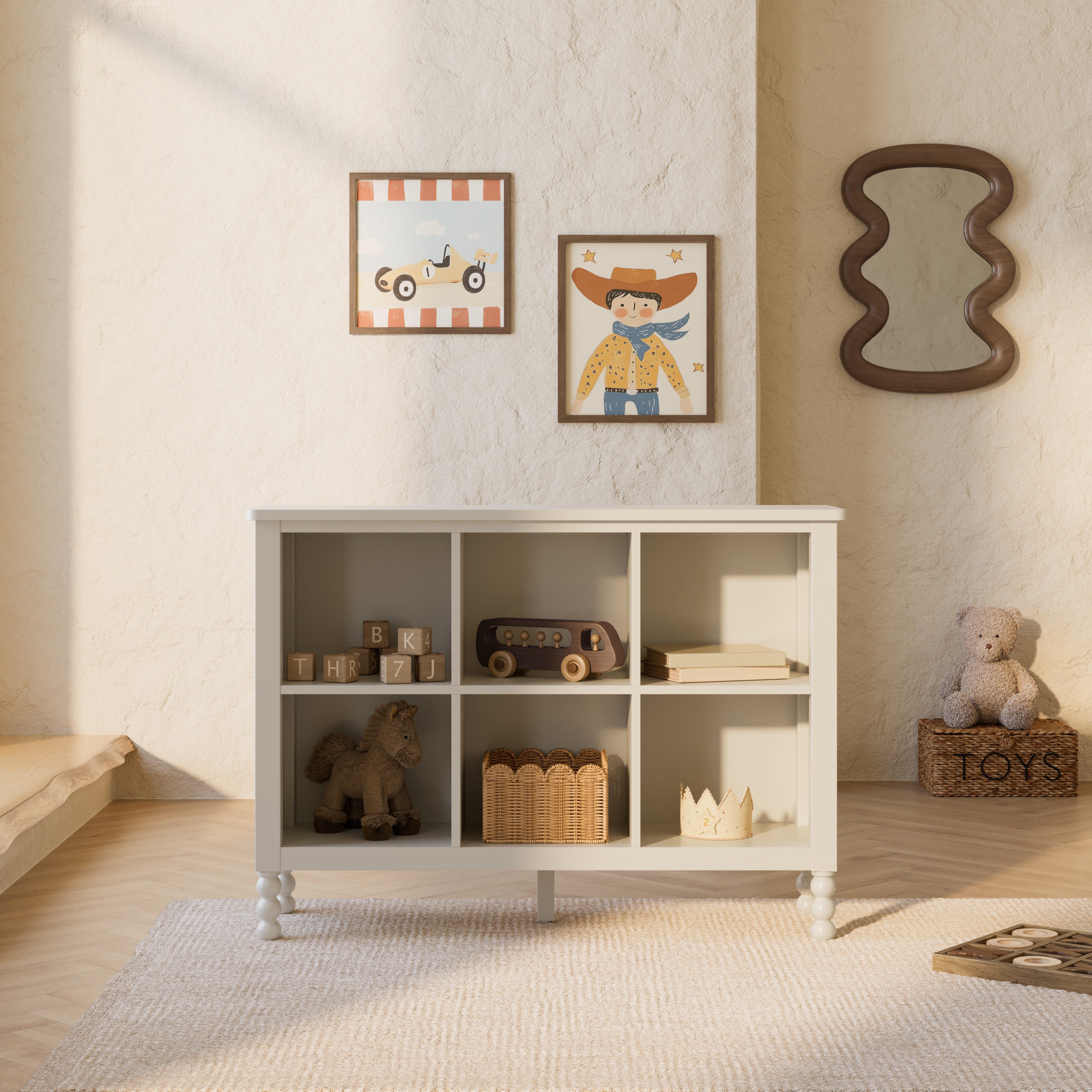 Storkcraft Rio Storage Bookcase, Frosted Oat, rollover