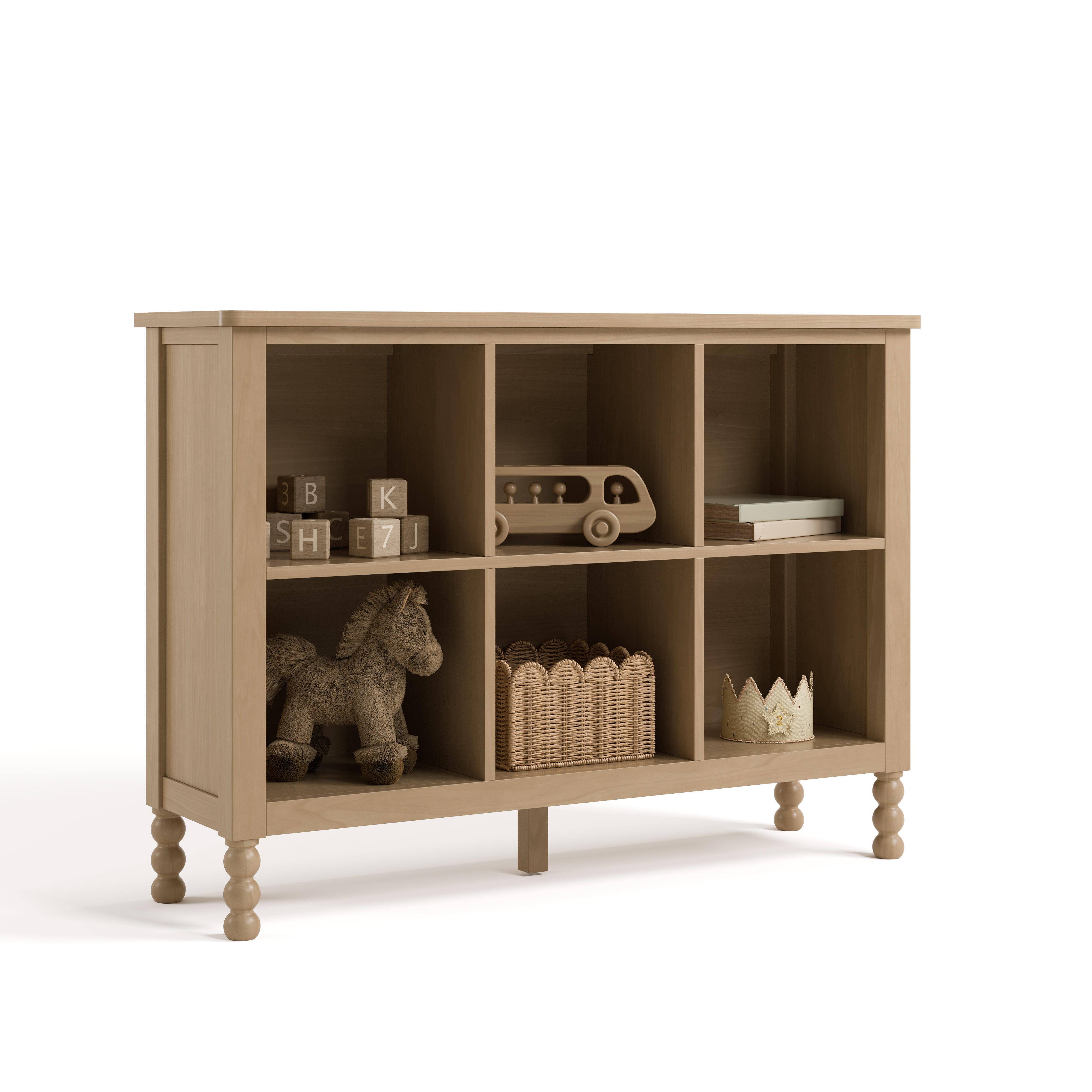 Storkcraft Rio Storage Bookcase, Driftwood, large