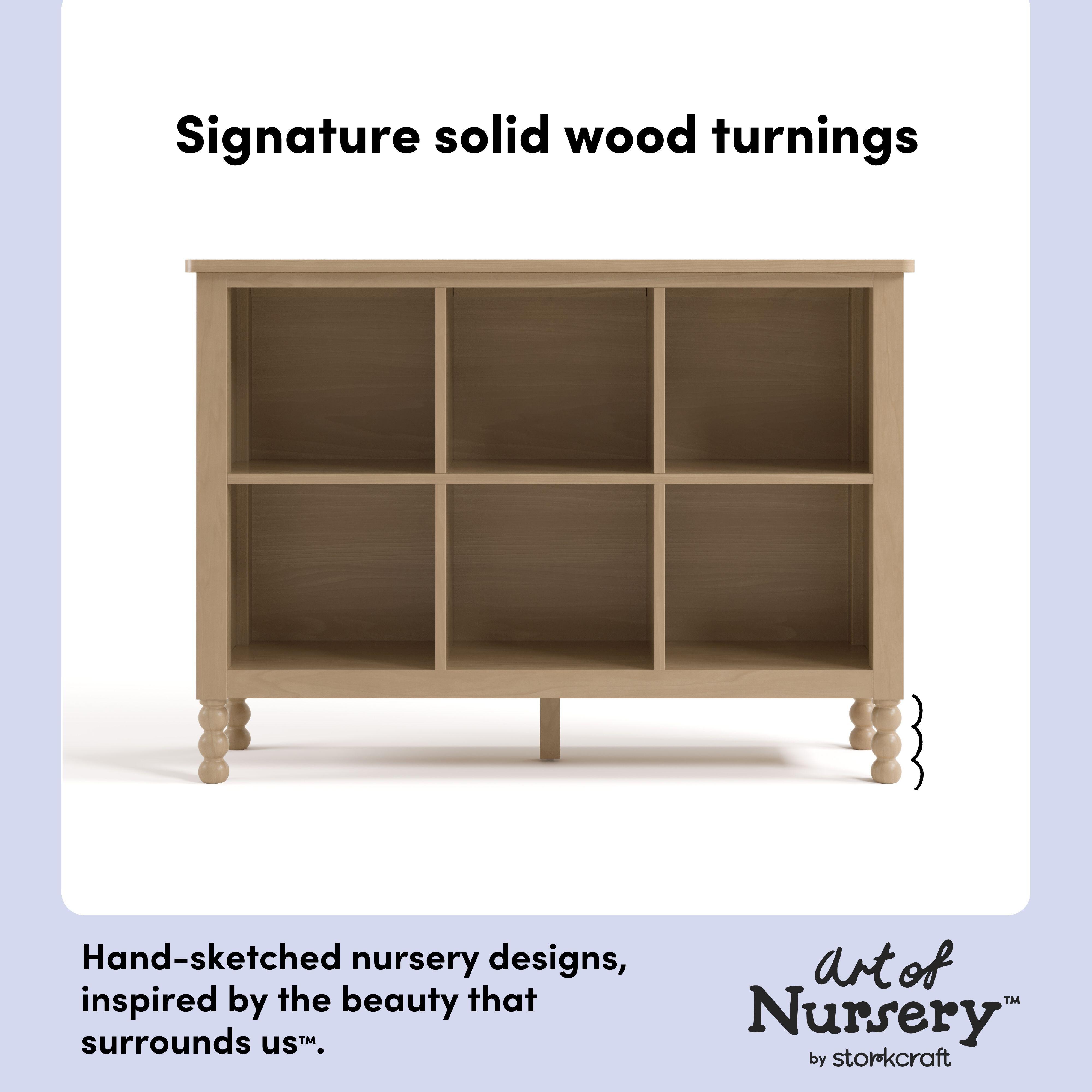 Storkcraft Rio Storage Bookcase, Driftwood, large