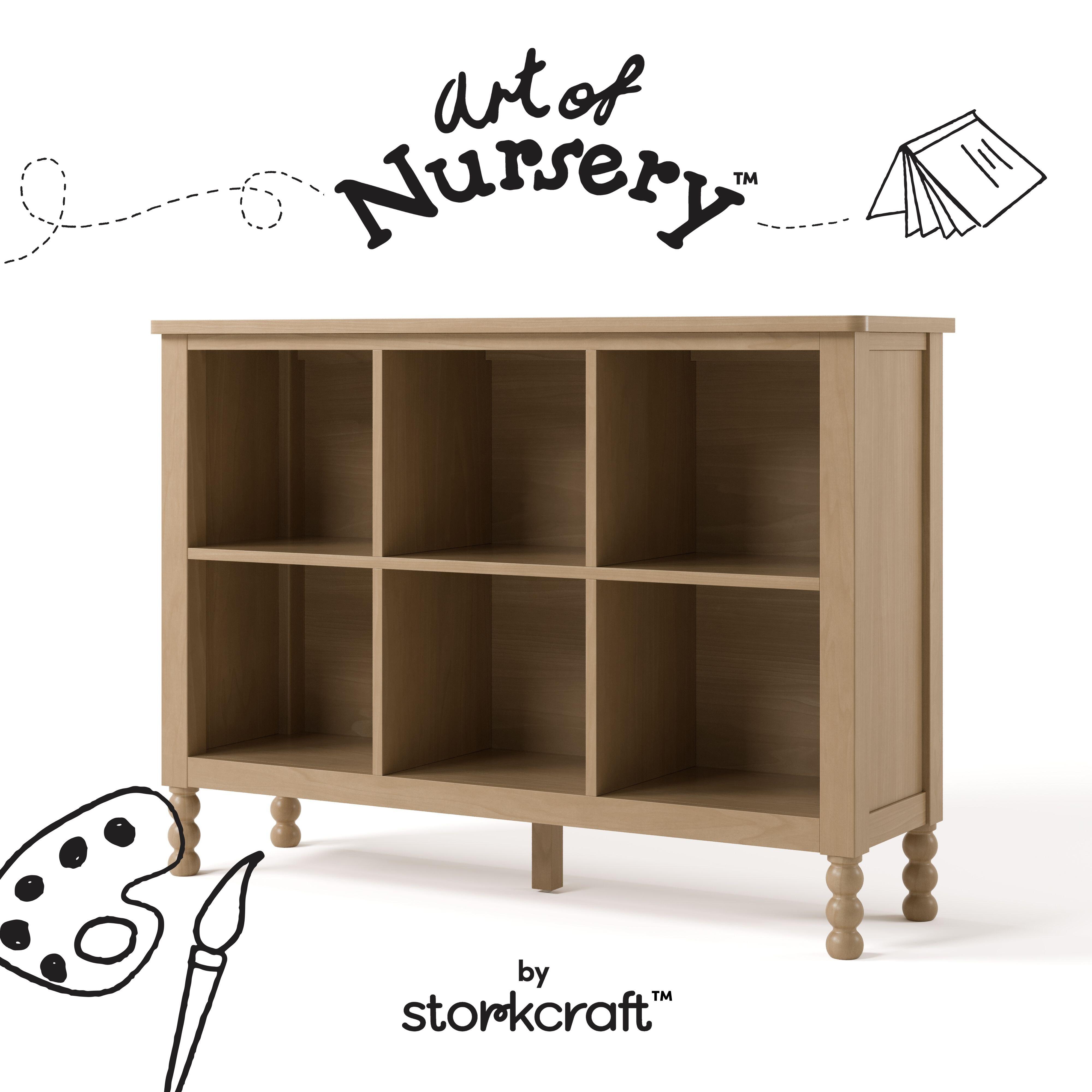 Storkcraft Rio Storage Bookcase, Driftwood, large