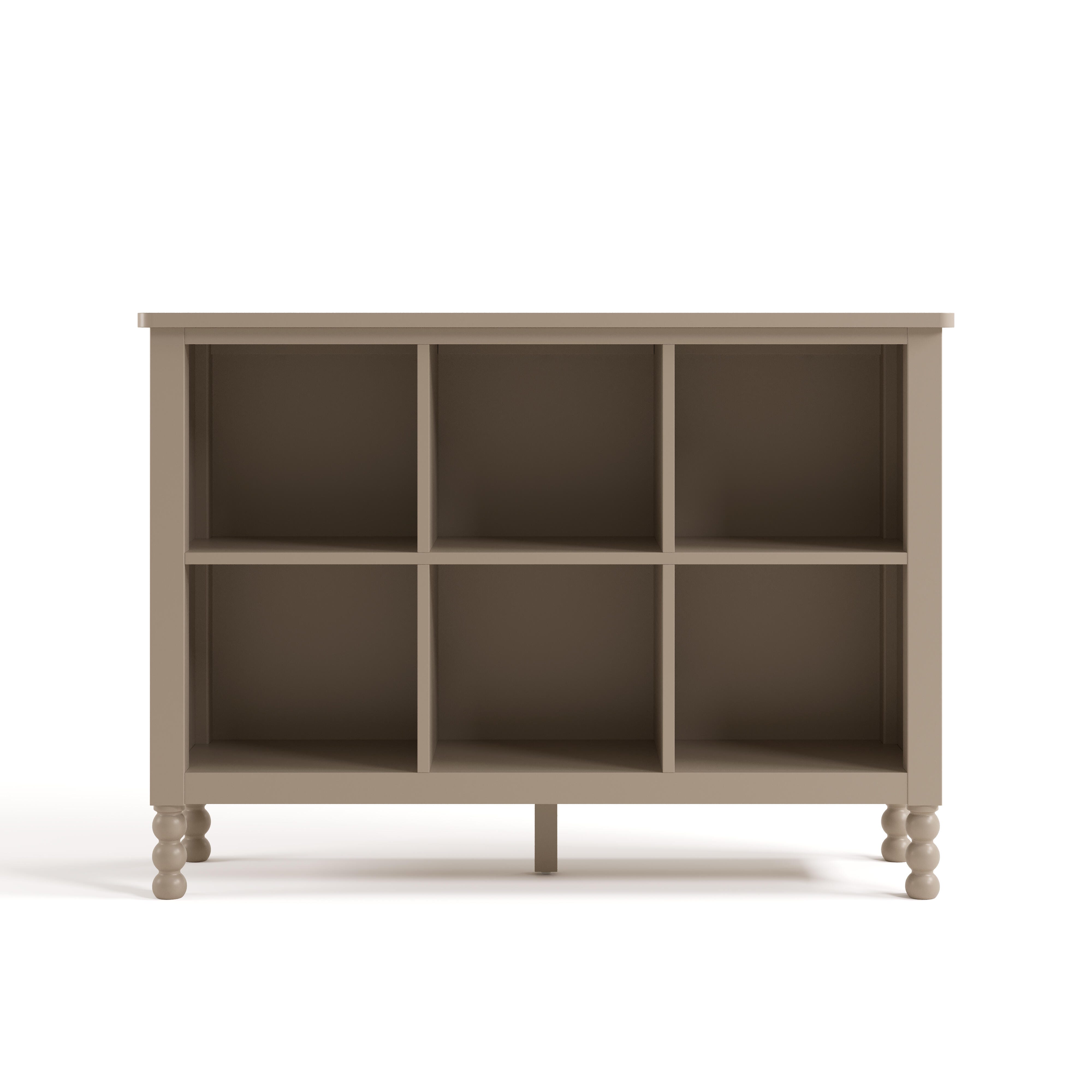 Storkcraft Rio Storage Bookcase, Taupe, large