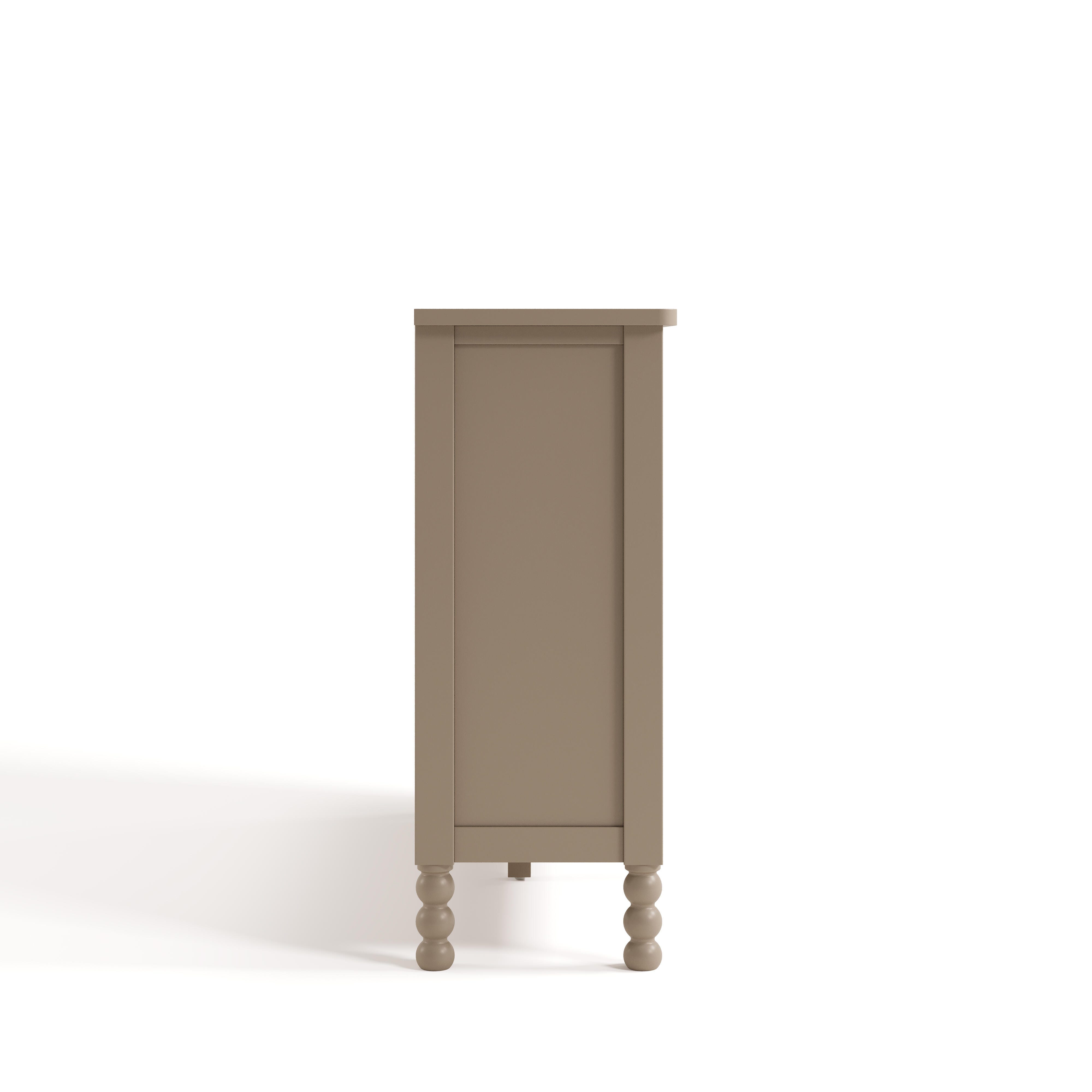Storkcraft Rio Storage Bookcase, Taupe, large