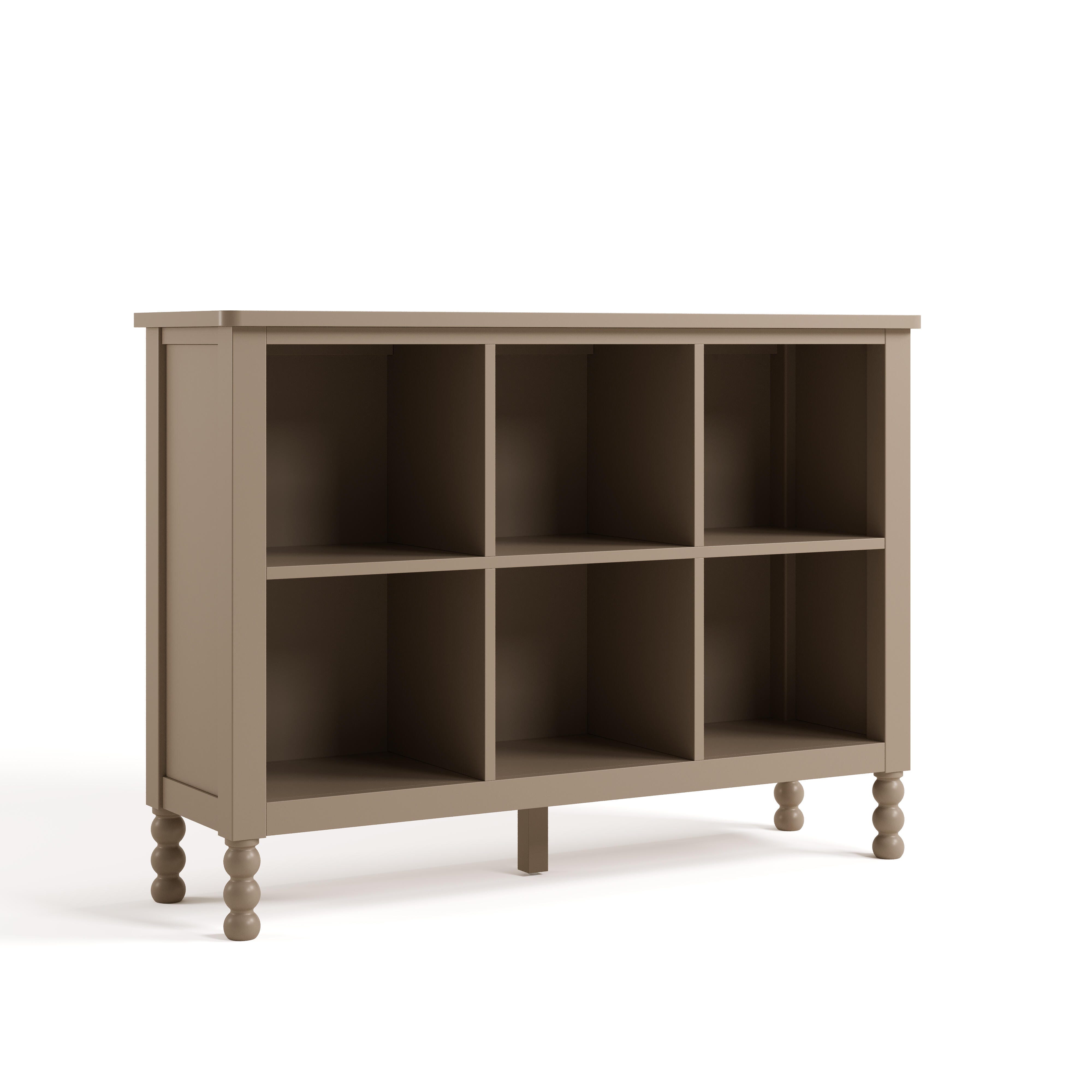 Storkcraft Rio Storage Bookcase, Taupe, large