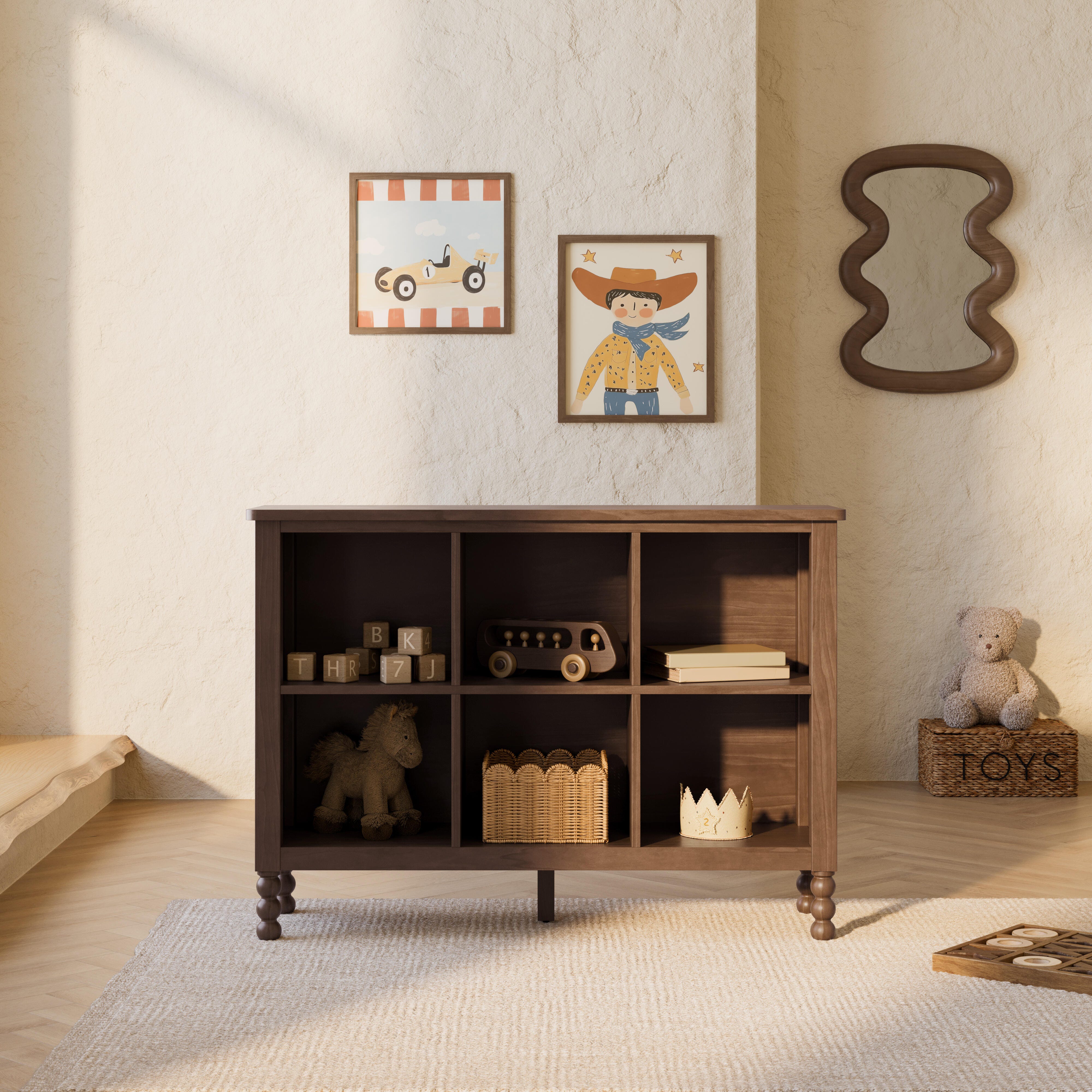 Storkcraft Rio Storage Bookcase, Hazelnut, large