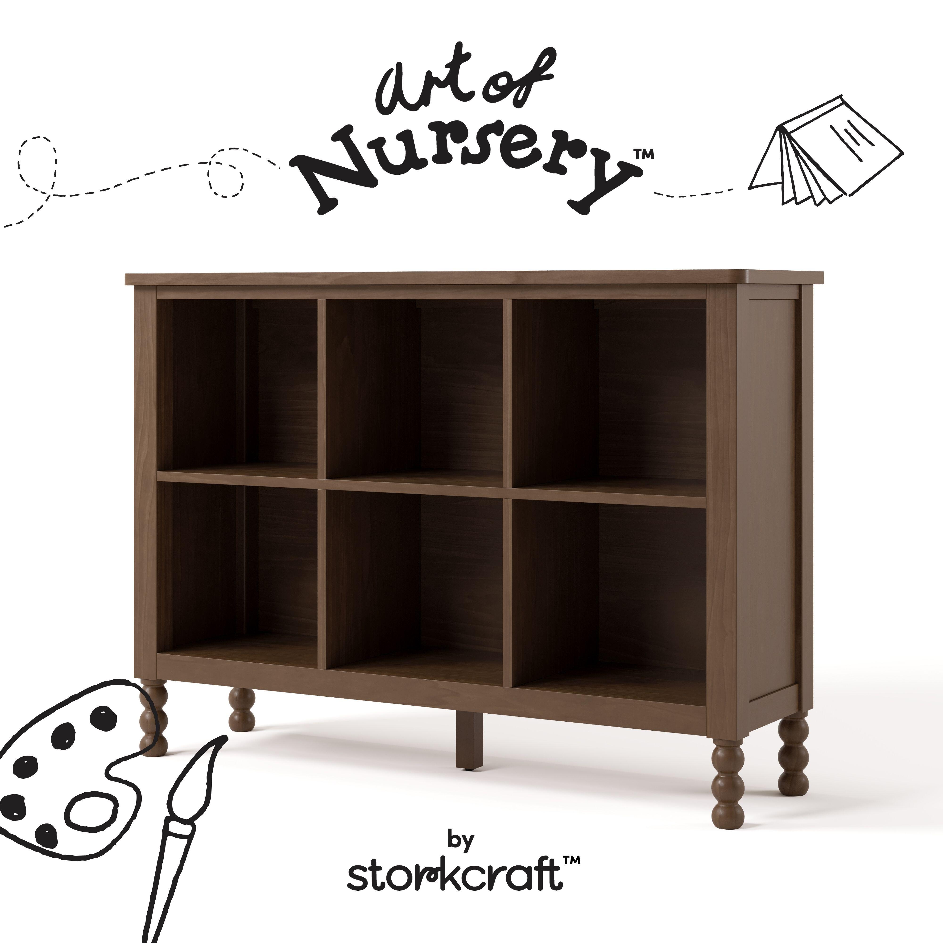 Storkcraft Rio Storage Bookcase, Hazelnut, large