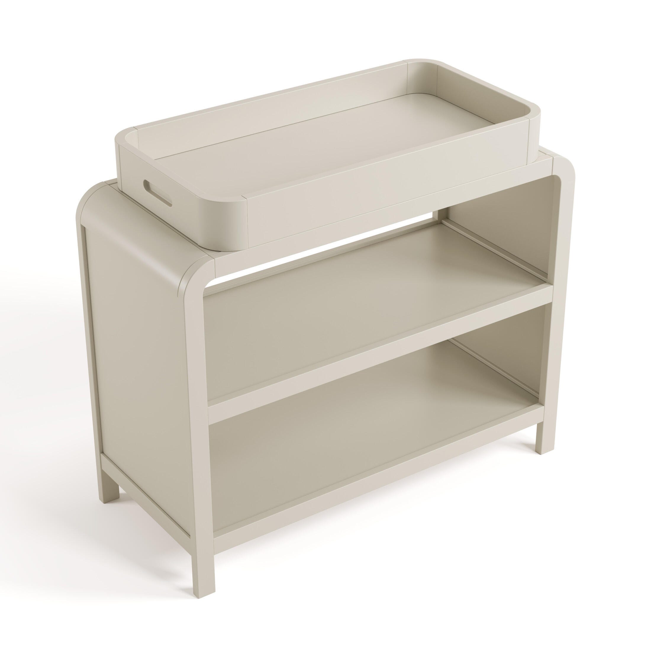 Storkcraft Santos Changing Table, Frosted Oat, large