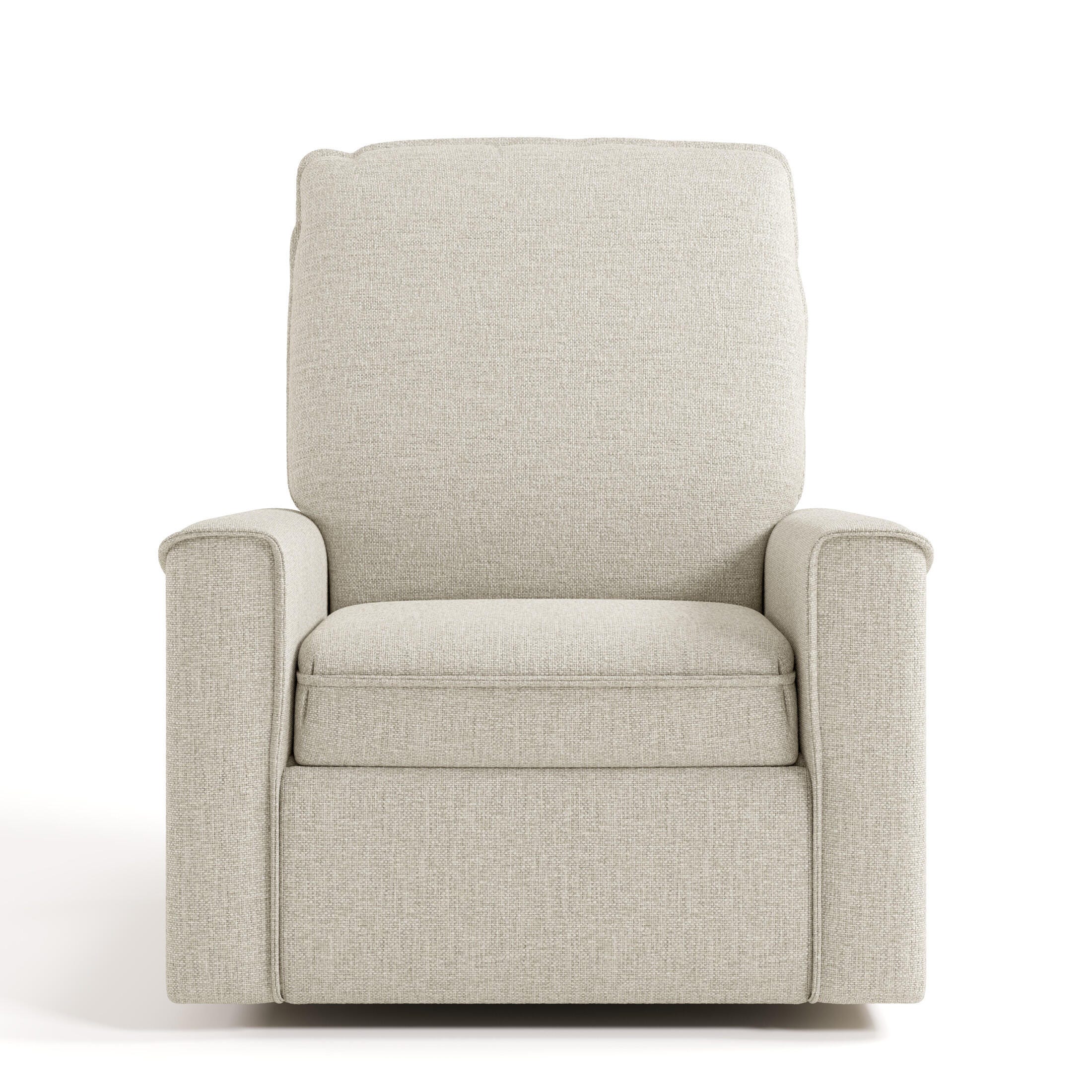 Storkcraft Santos Power Swivel Glider Recliner, Dune, large
