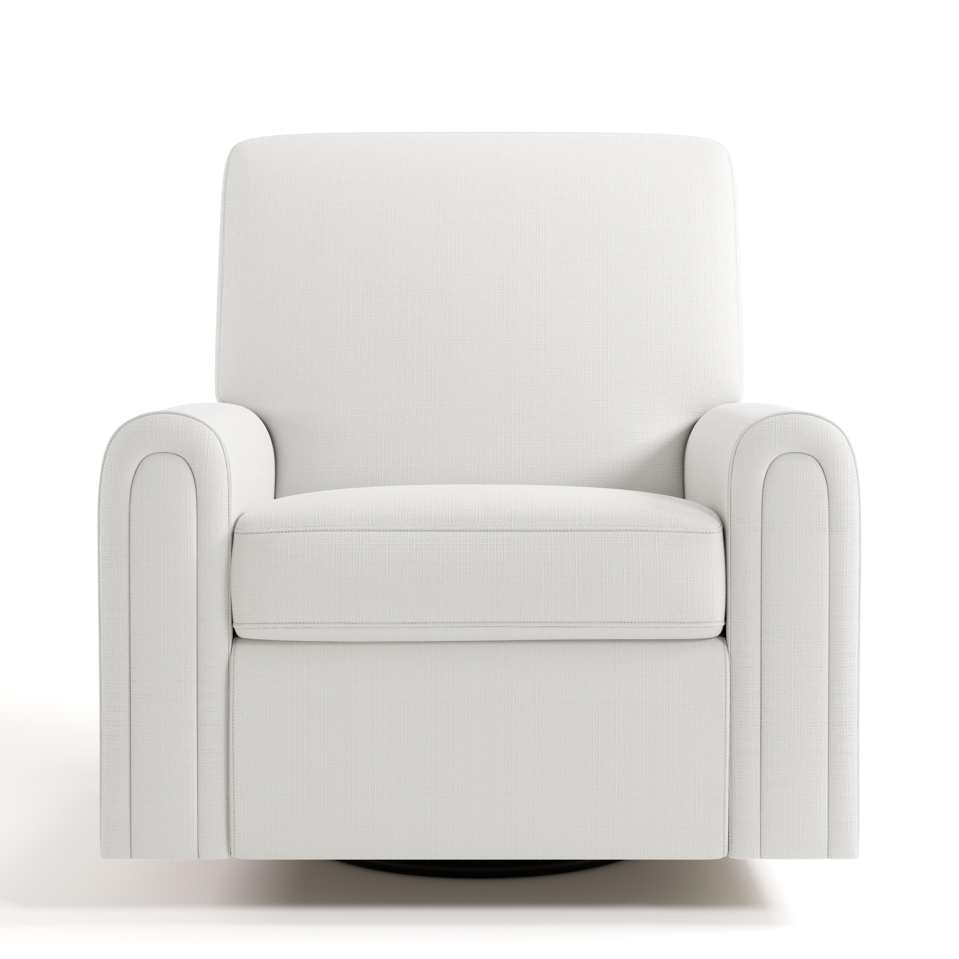 Storkcraft Sicily Power Swivel Glider Recliner, Cream, large