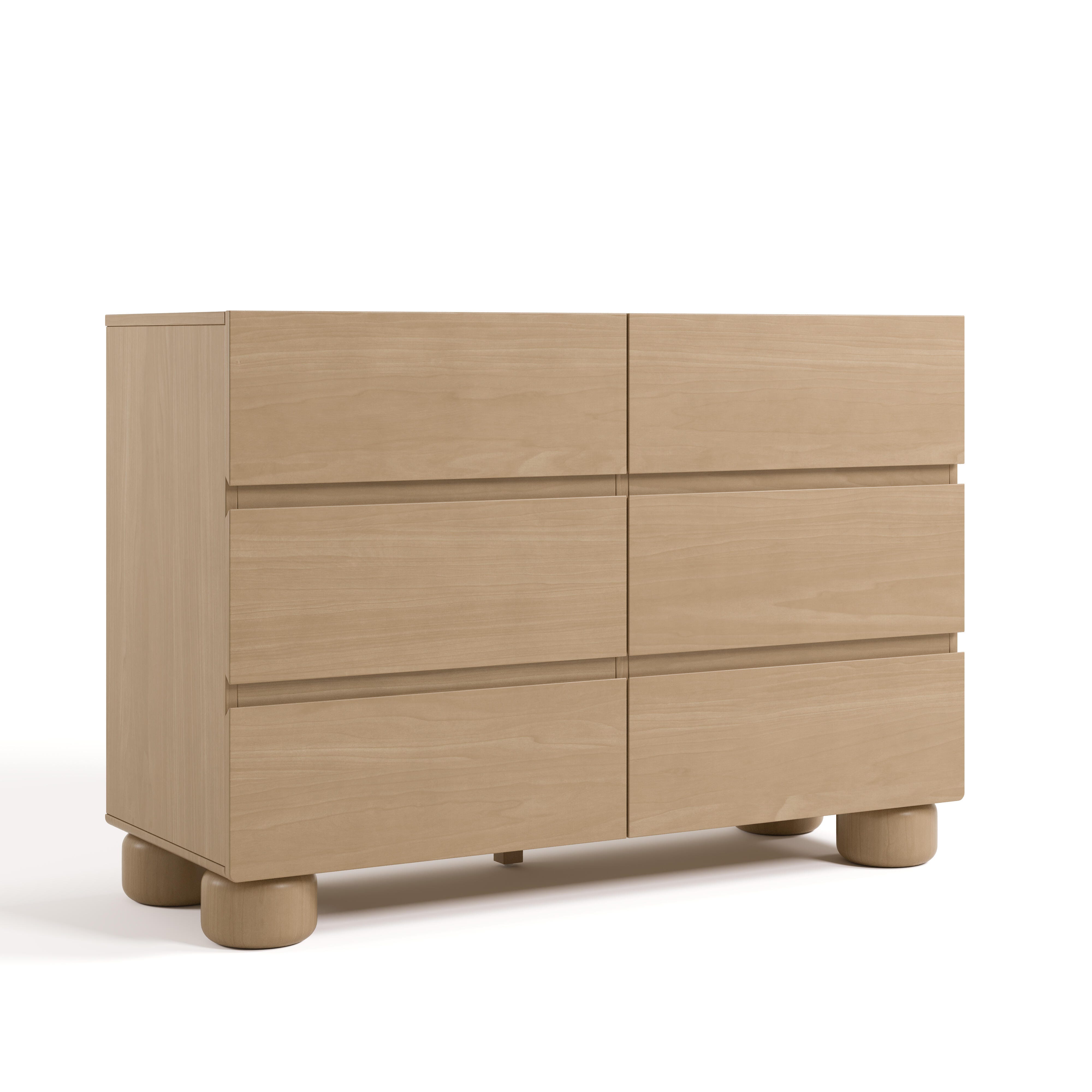 Storkcraft Sorrento 6 Drawer Dresser, Brown, large