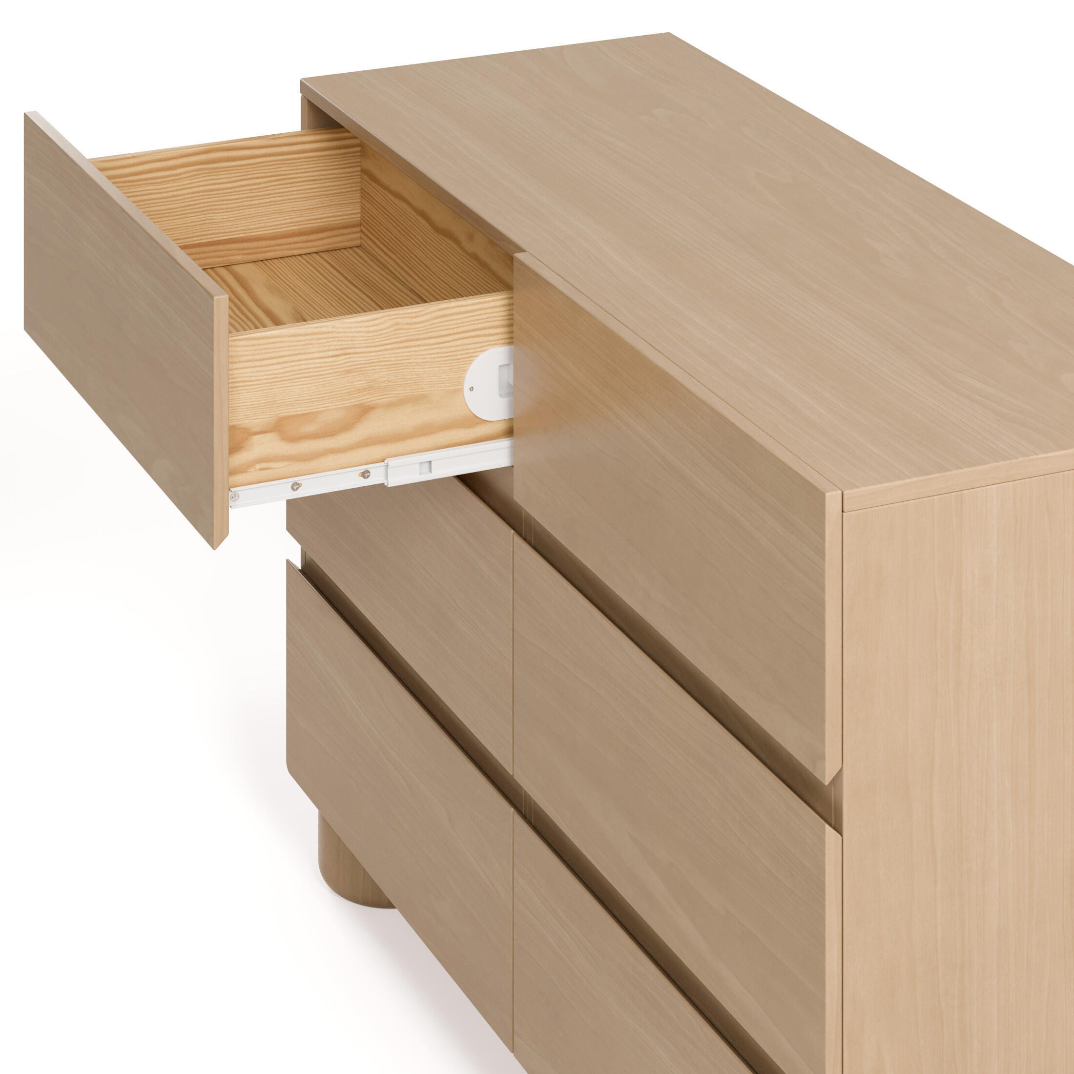 Storkcraft Sorrento 6 Drawer Dresser, Brown, large