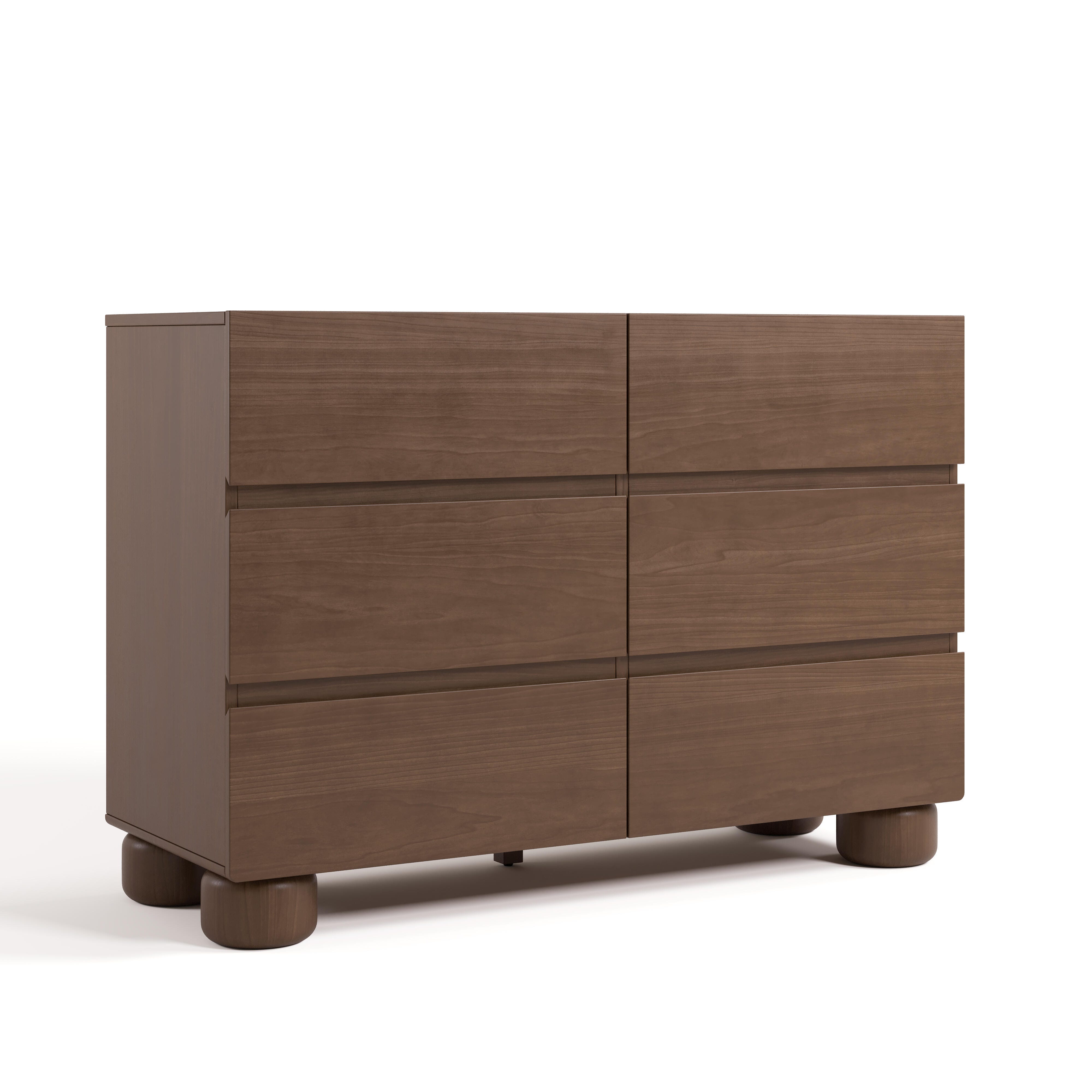 Storkcraft Sorrento 6 Drawer Dresser, Hazelnut, large