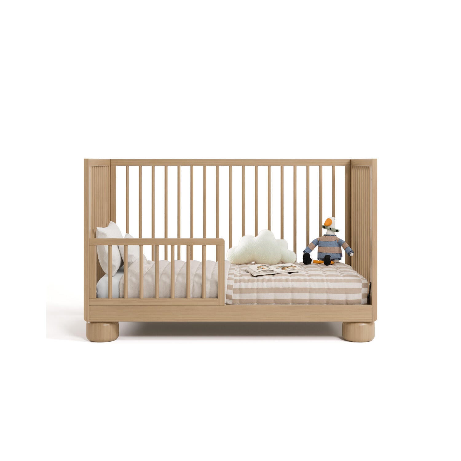 Storkcraft Sorrento 3-in-1 Convertible Crib, Driftwood, large