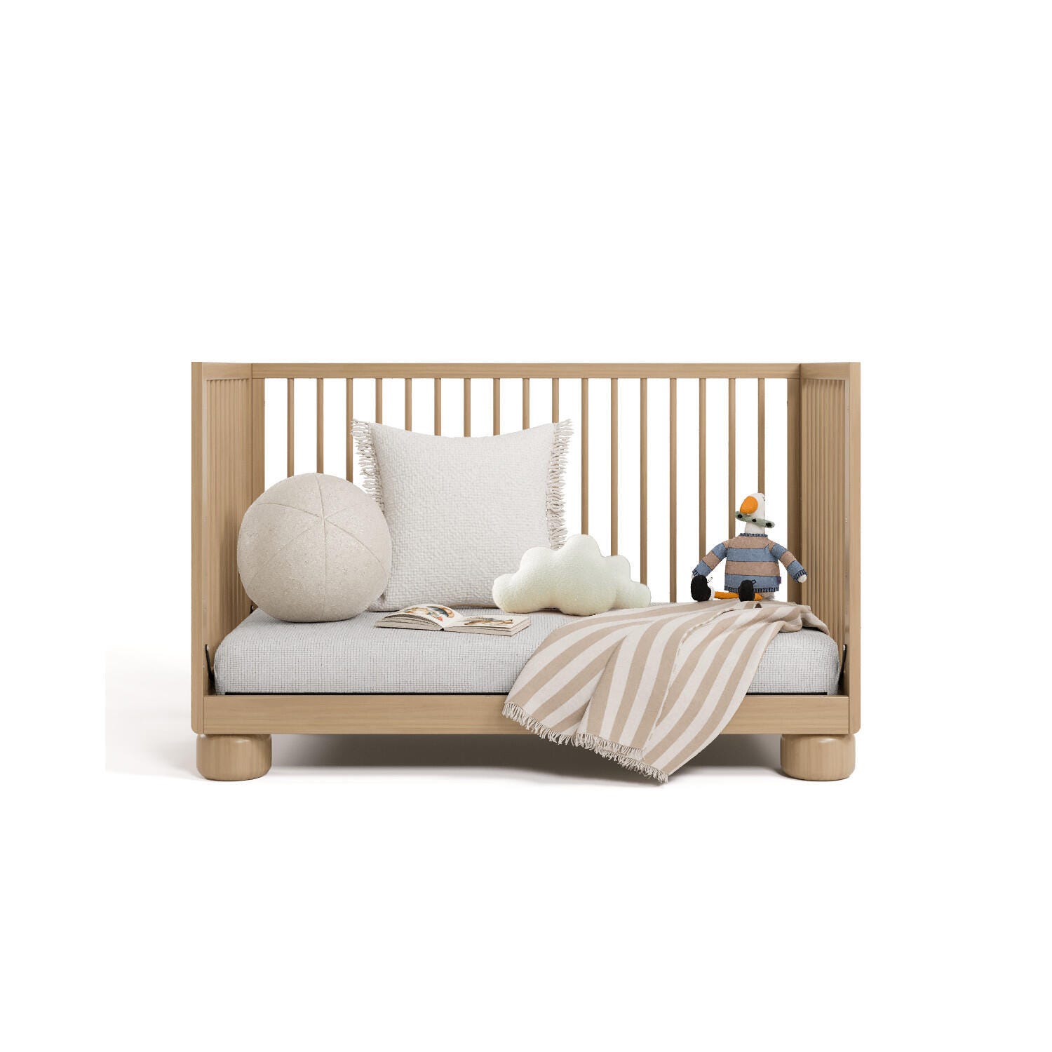 Storkcraft Sorrento 3-in-1 Convertible Crib, Driftwood, large