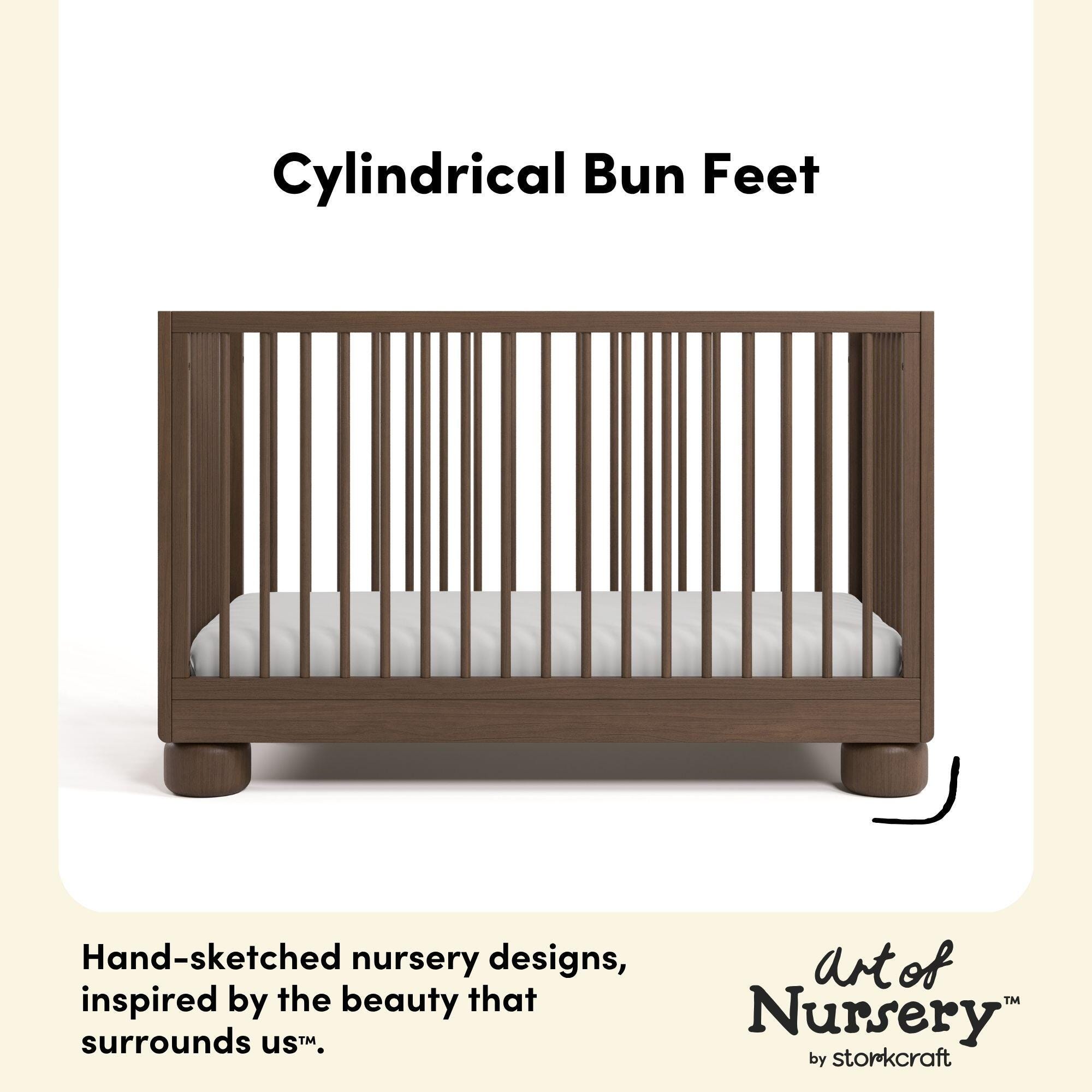 Storkcraft Sorrento 3-in-1 Convertible Crib, Hazelnut, large