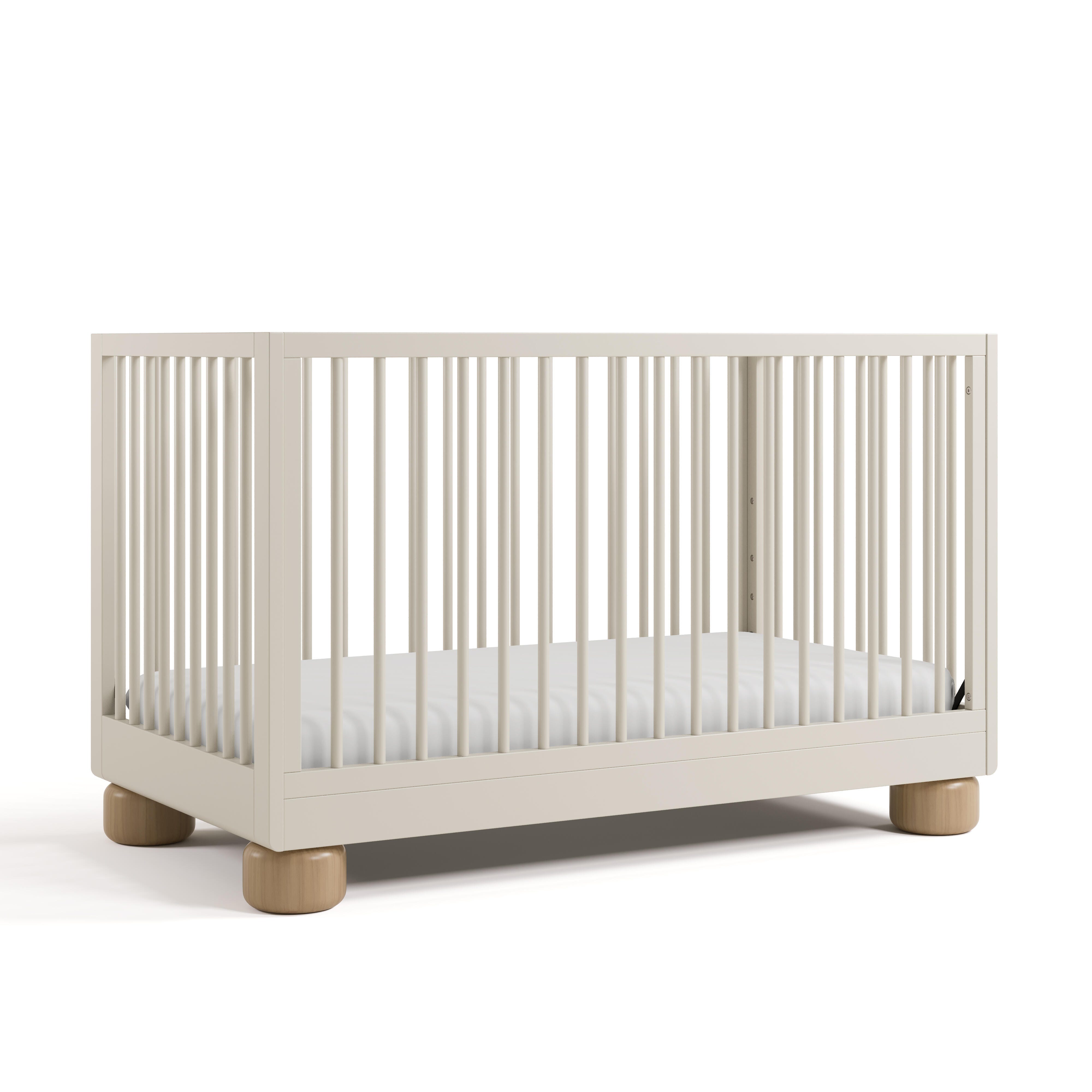 Storkcraft Sorrento 3-in-1 Convertible Crib, Frosted Oat/Driftwood, large