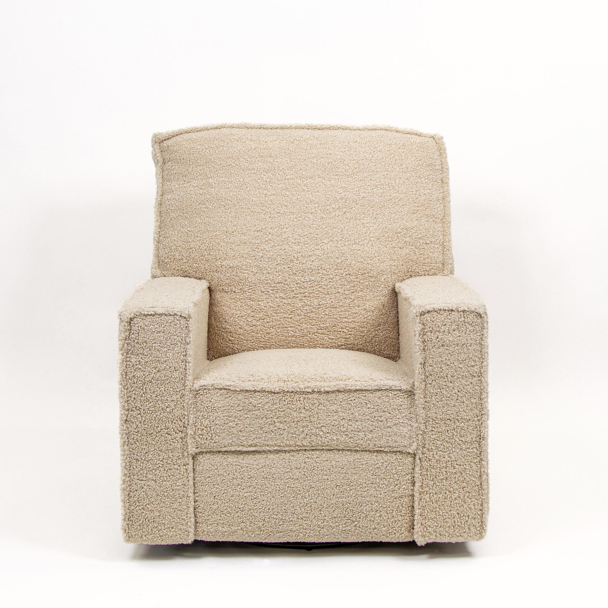 Storkcraft Texas Solid Power Swivel Glider Recliner, Vanilla, large
