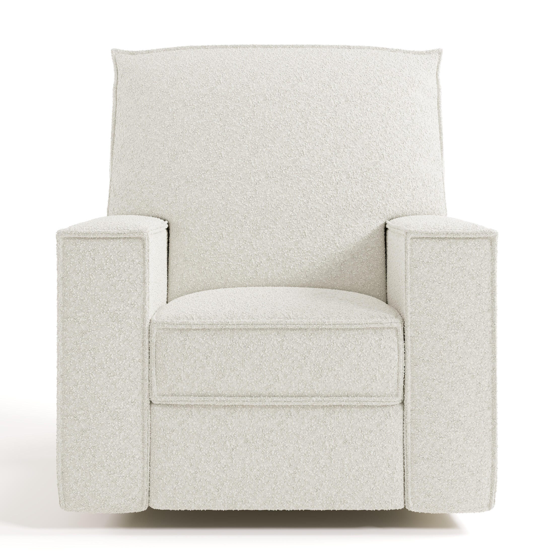 Storkcraft Texas Power Swivel Glider Recliner, Ivory, large