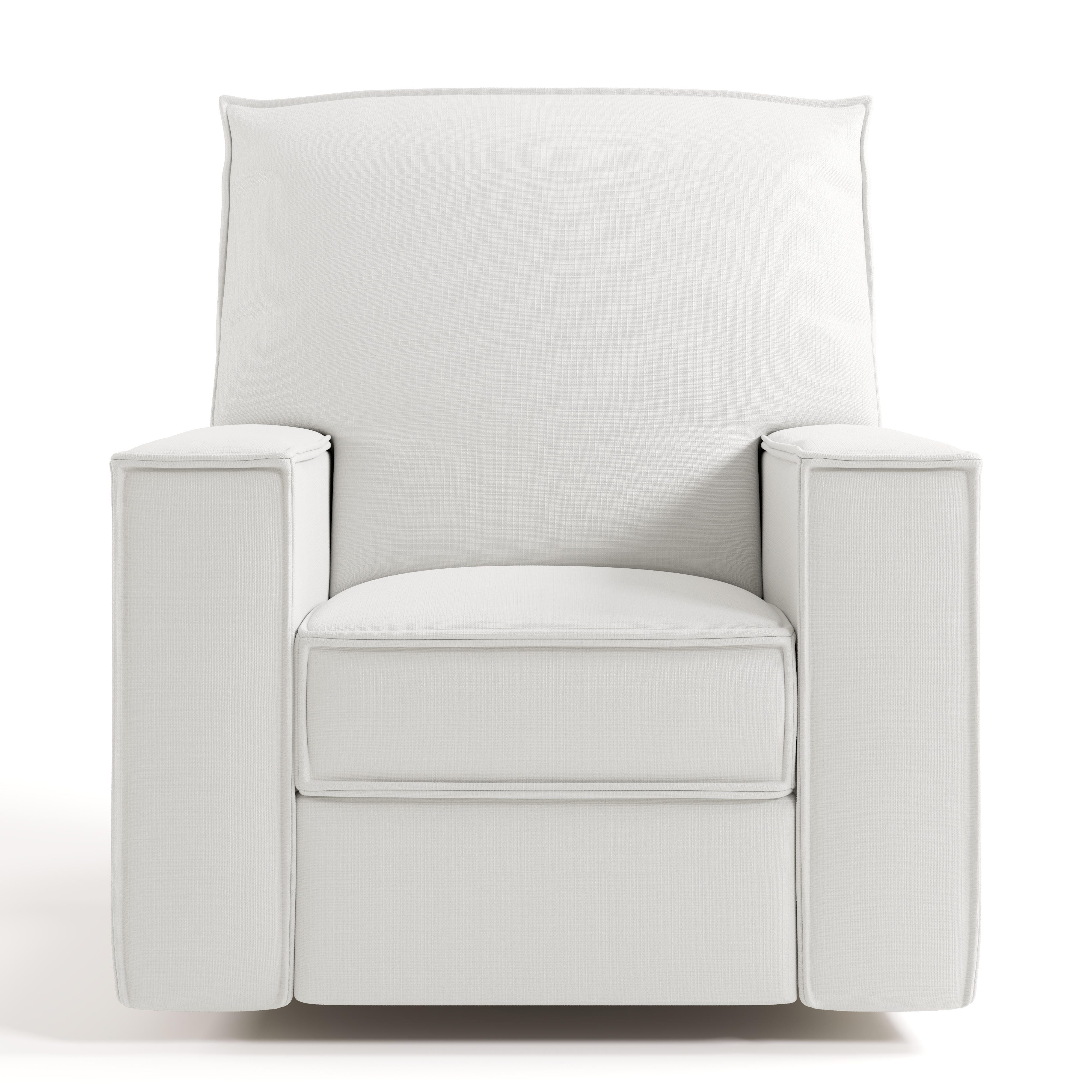 Storkcraft Texas Power Swivel Glider Recliner, Cream, large