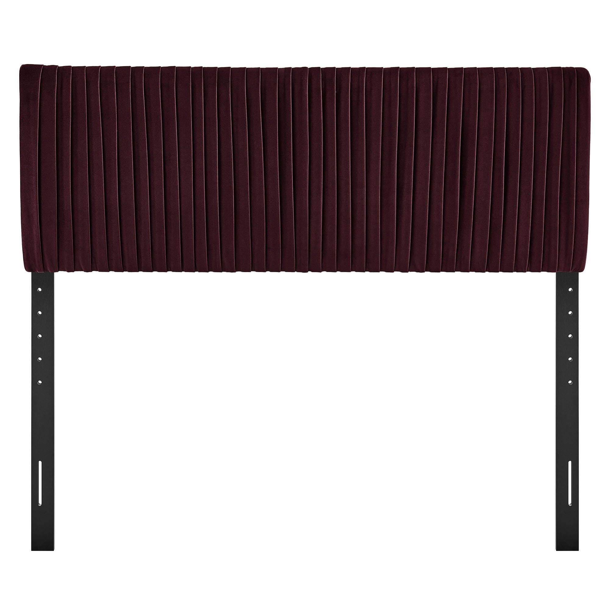 Modway Eloise Ruched King Headboard, Mulberry, large