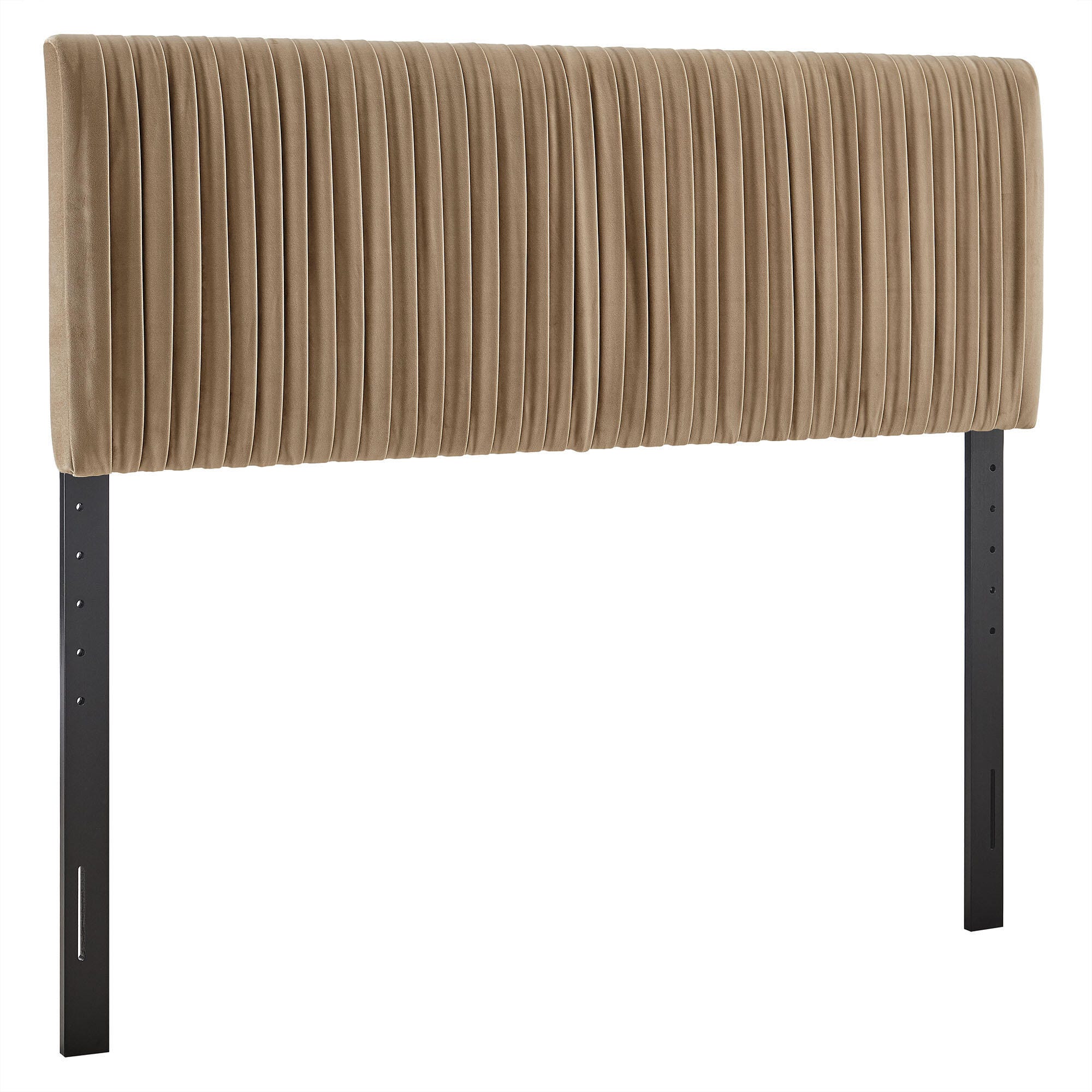 Modway Eloise Ruched King Headboard, Taupe, large