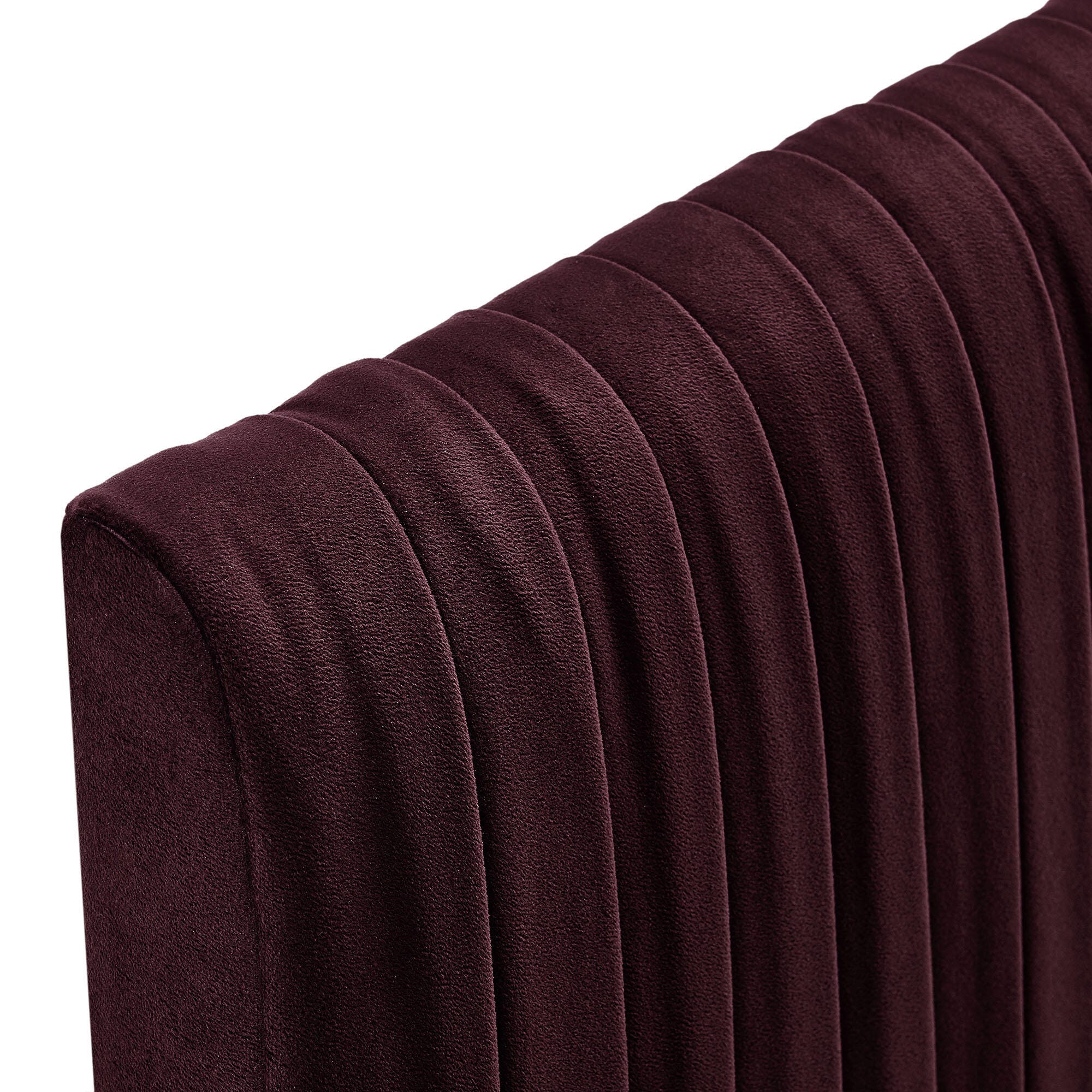 Modway Eloise Ruched Queen Headboard, Mulberry, large