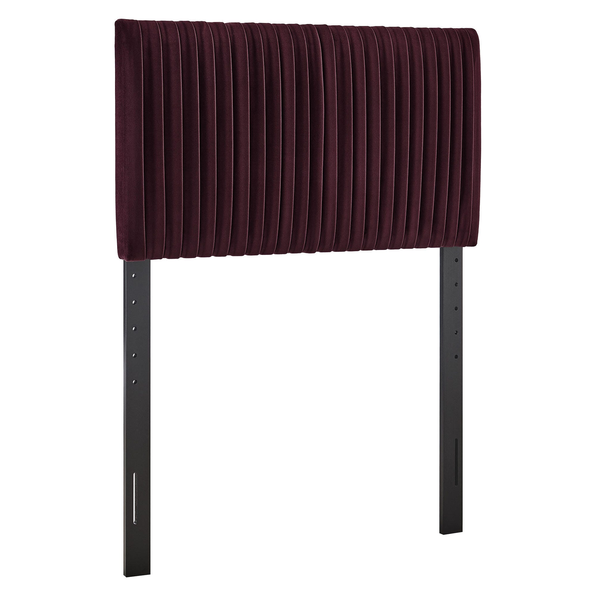 Modway Eloise Ruched Twin Headboard, Mulberry, large