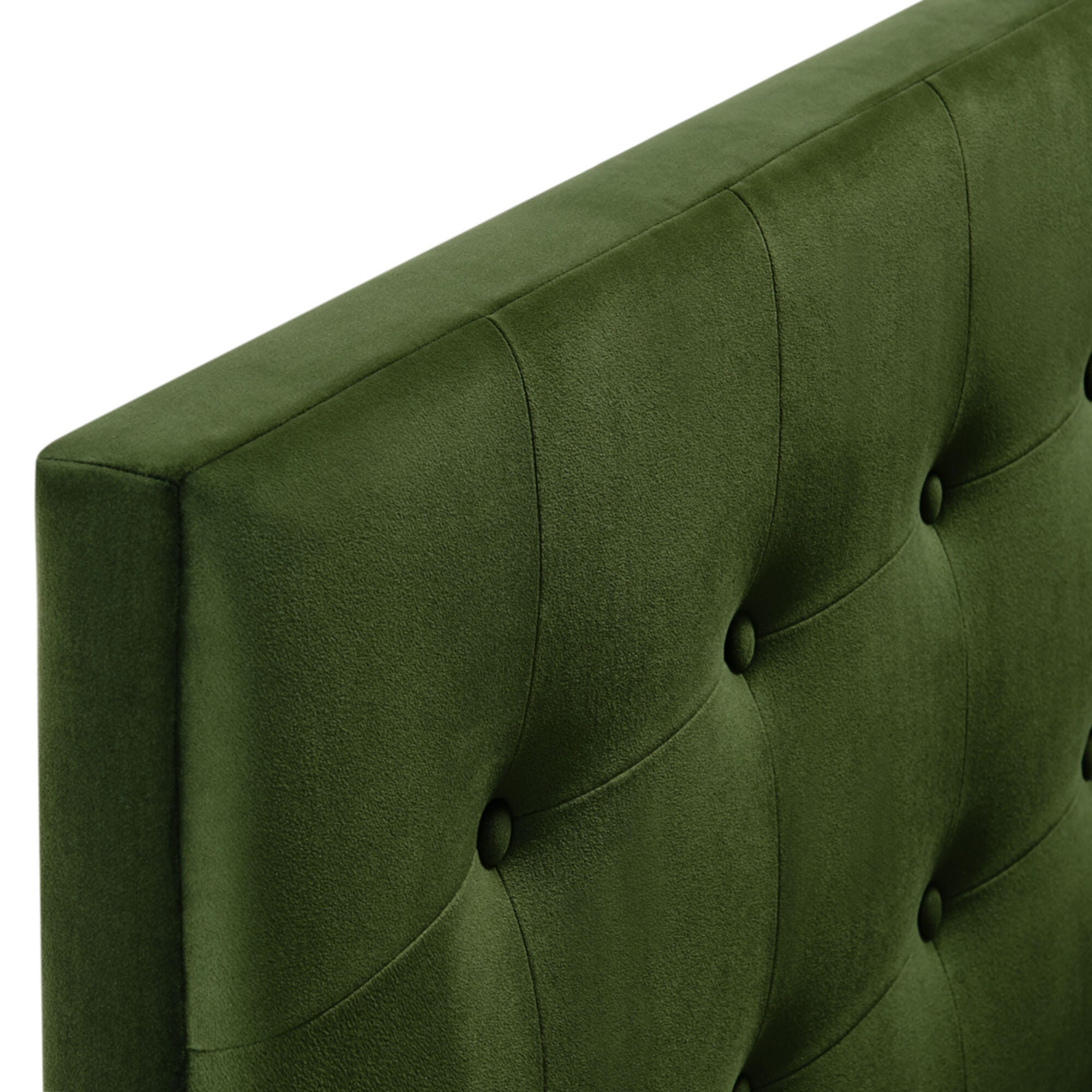 Modway Emily Tufted Full Headboard, Moss Green, large