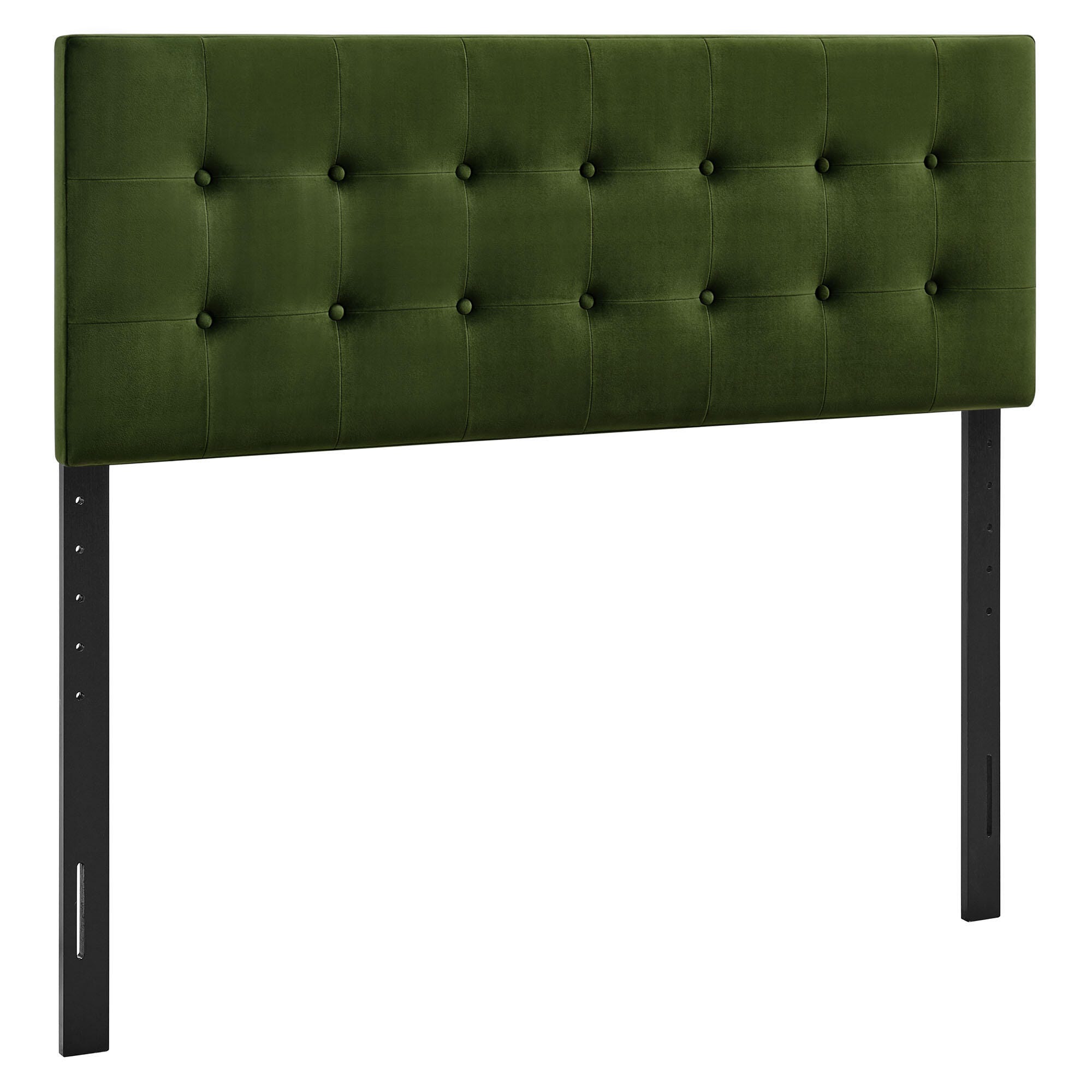 Modway Emily Tufted Full Headboard, Moss Green, large